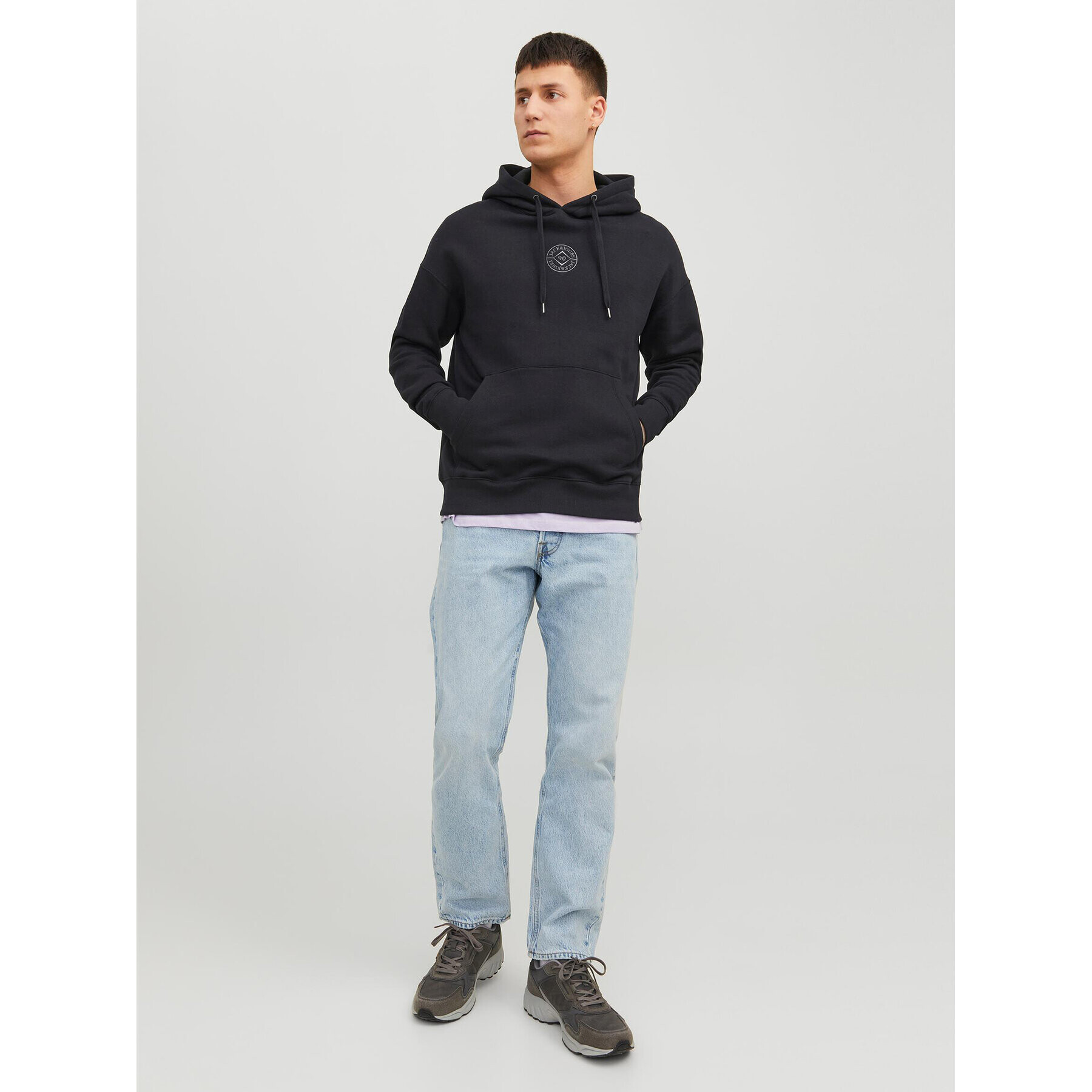 Jack&Jones Bluză Cosmo 12233979 Negru Relaxed Fit - Pled.ro