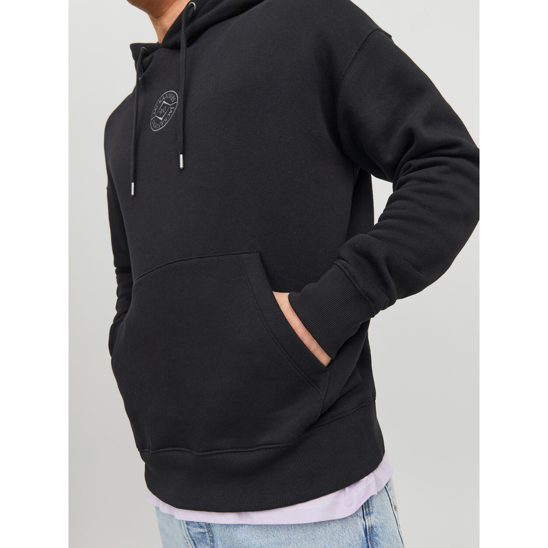 Jack&Jones Bluză Cosmo 12233979 Negru Relaxed Fit - Pled.ro