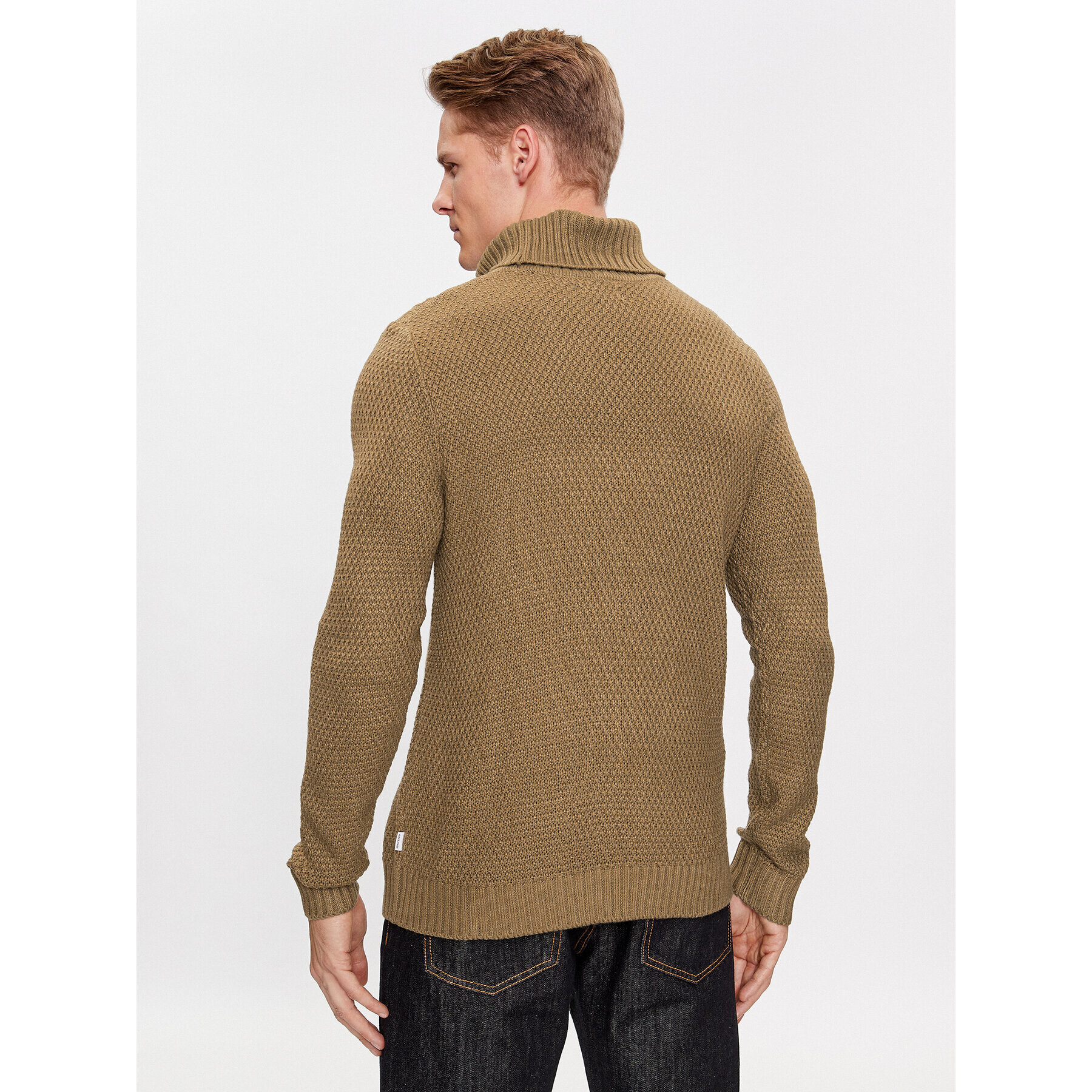 Jack&Jones Bluză cu gât 12236315 Maro Regular Fit - Pled.ro