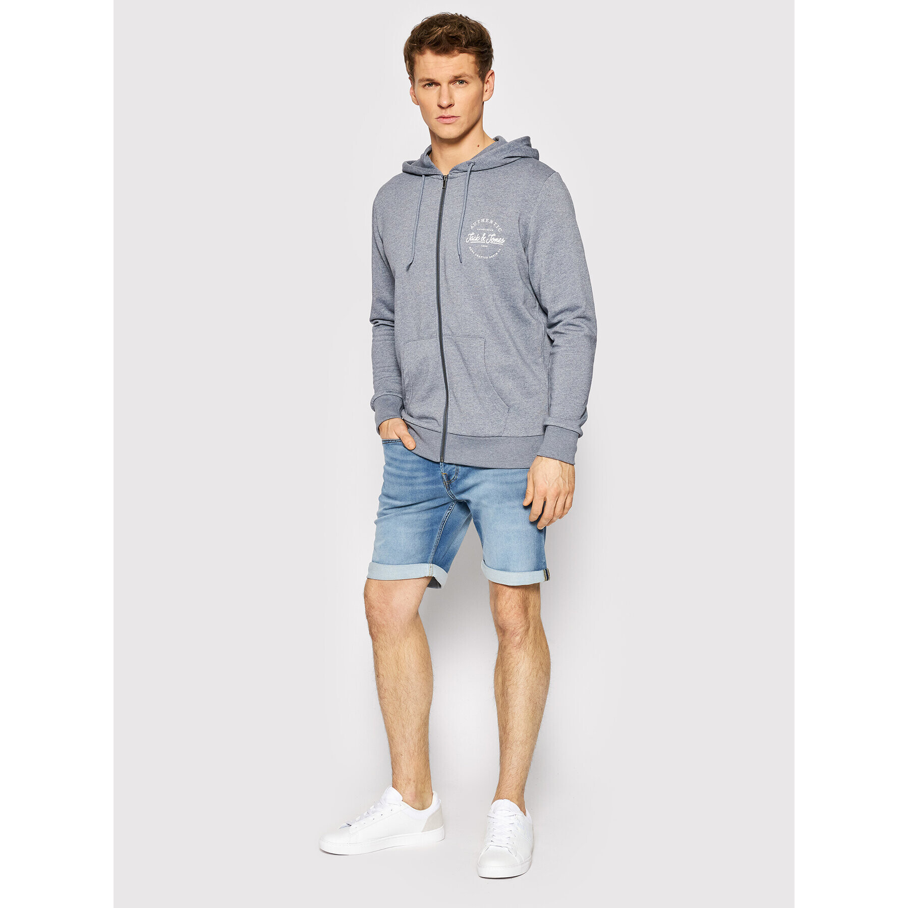 Jack&Jones Bluză Dusty 12201420 Albastru Regular Fit - Pled.ro