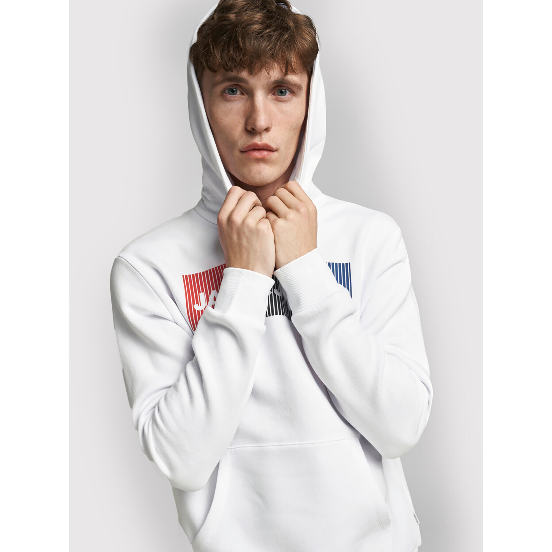 Jack&Jones Bluză Ecorp 12152840 Alb Regular Fit - Pled.ro