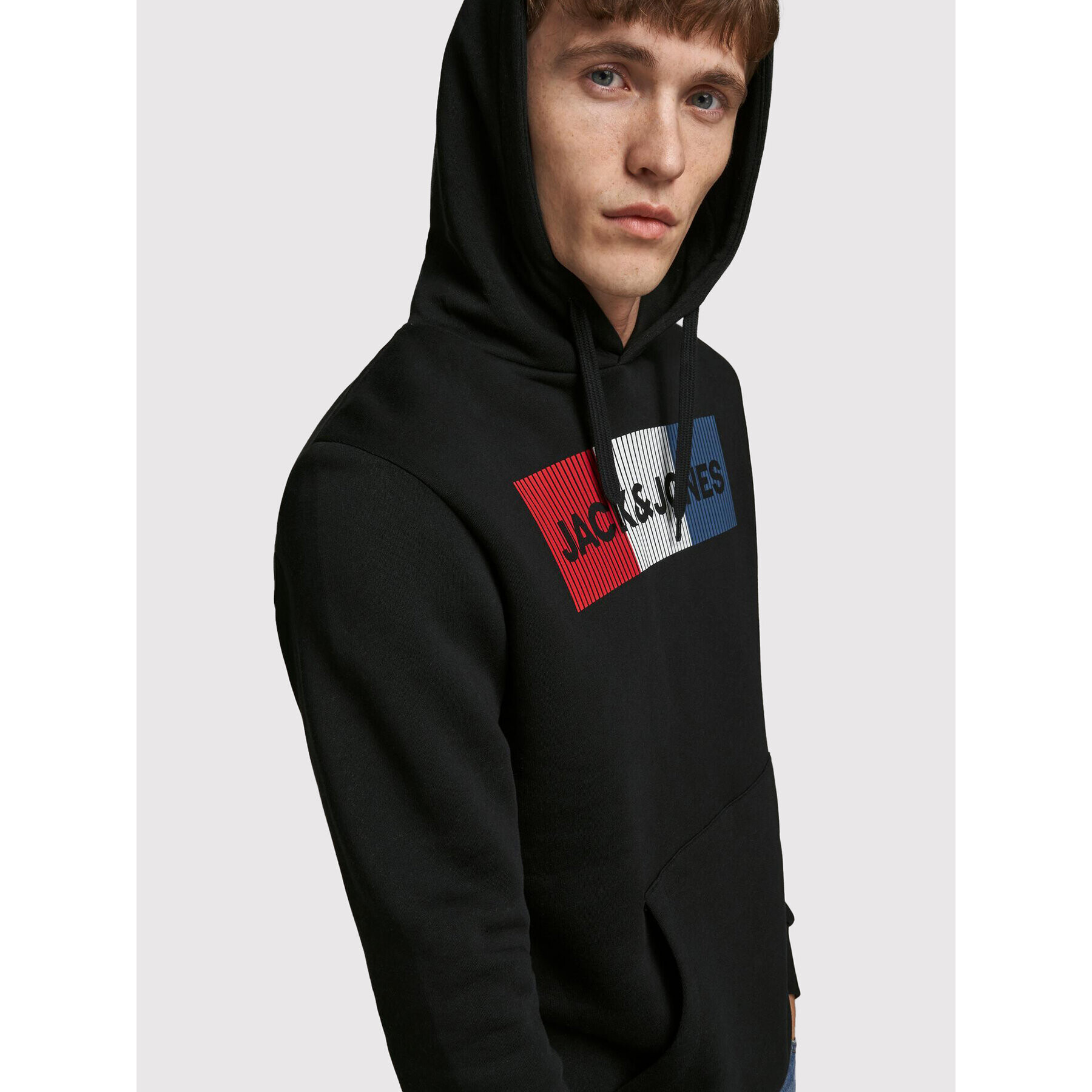 Jack&Jones Bluză Ecorp 12152840 Negru Regular Fit - Pled.ro