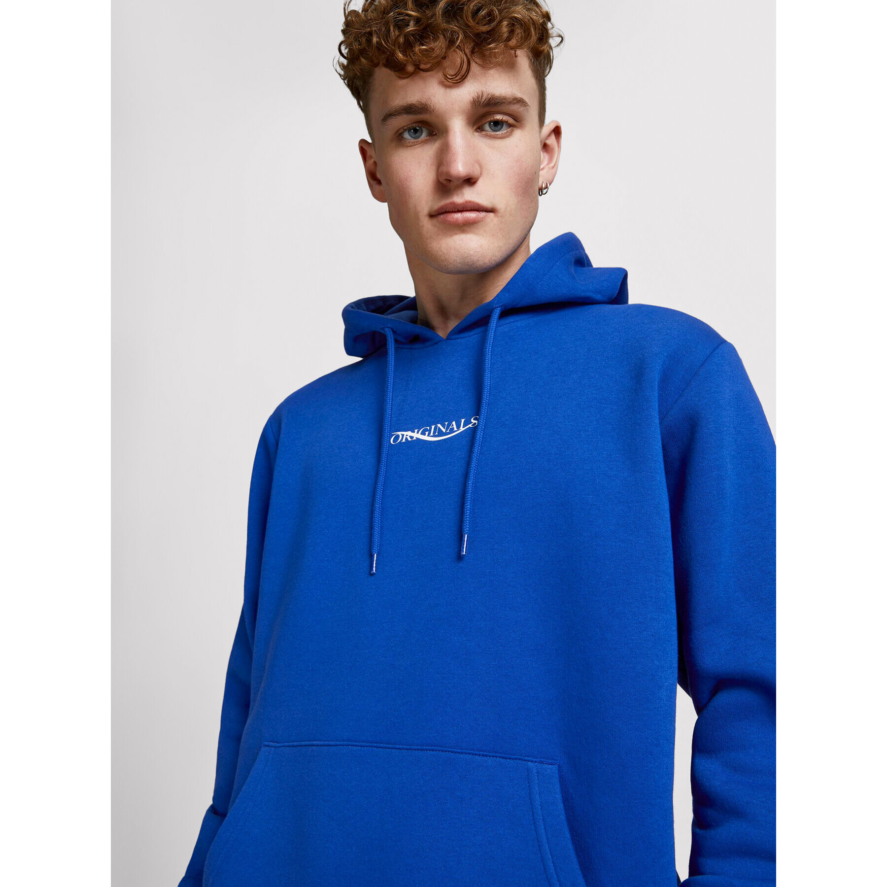 Jack&Jones Bluză Elias 12195574 Albastru Oversize - Pled.ro