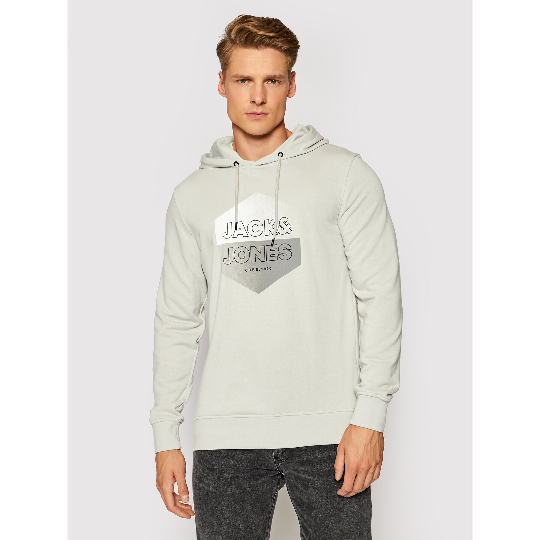 Jack&Jones Bluză Fading 12191999 Gri Regular Fit - Pled.ro