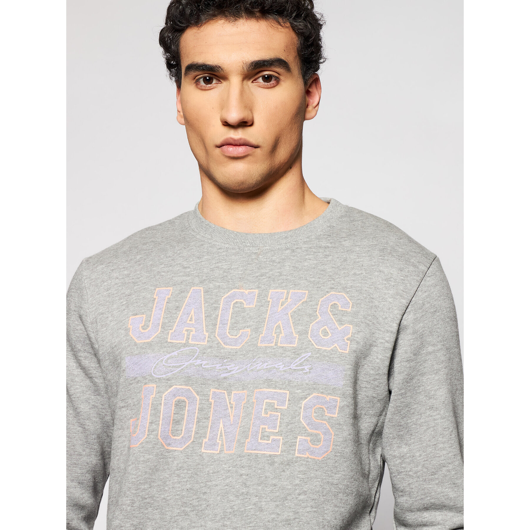 Jack&Jones Bluză Faster 12188172 Gri Regular Fit - Pled.ro