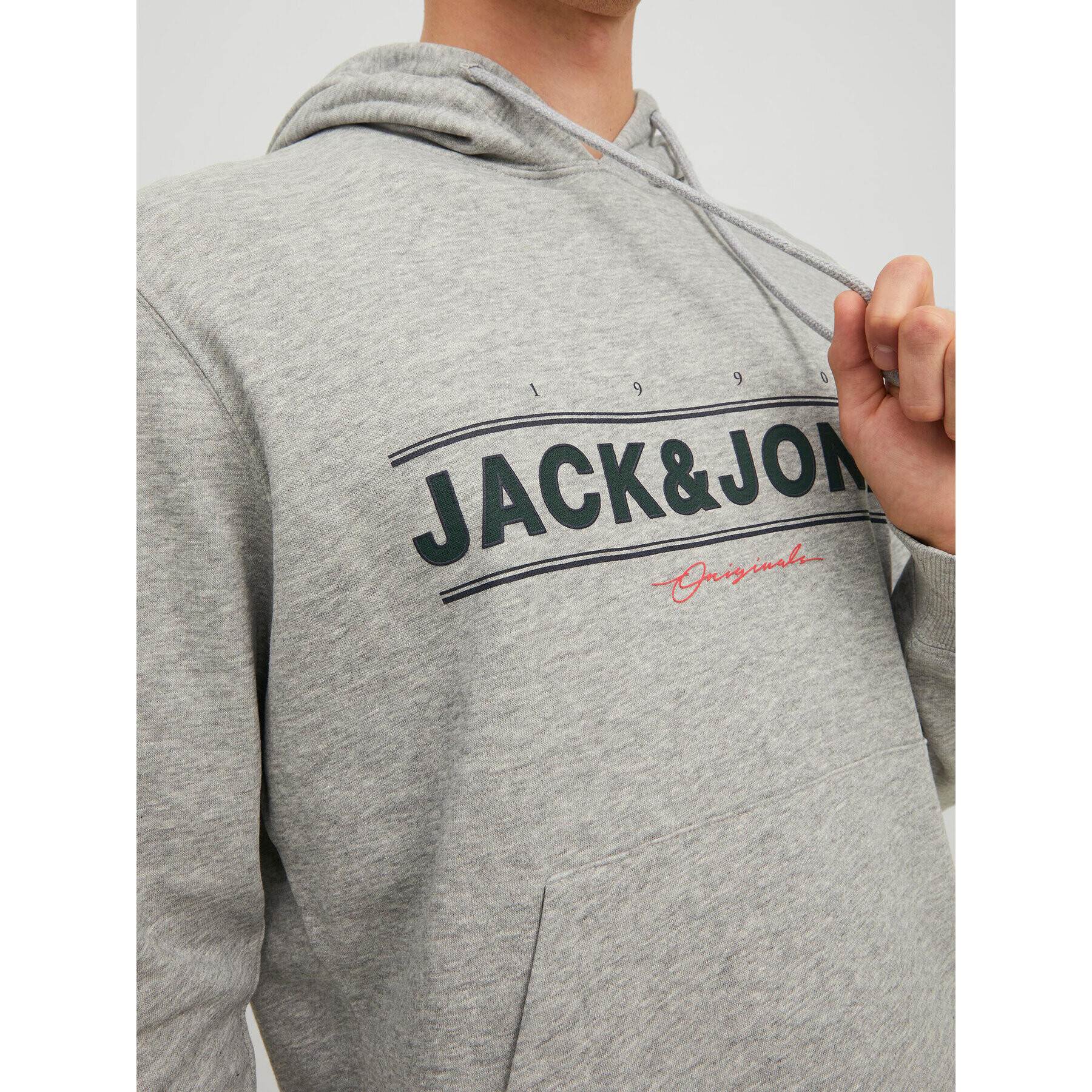 Jack&Jones Bluză Friday 12220537 Gri Regular Fit - Pled.ro