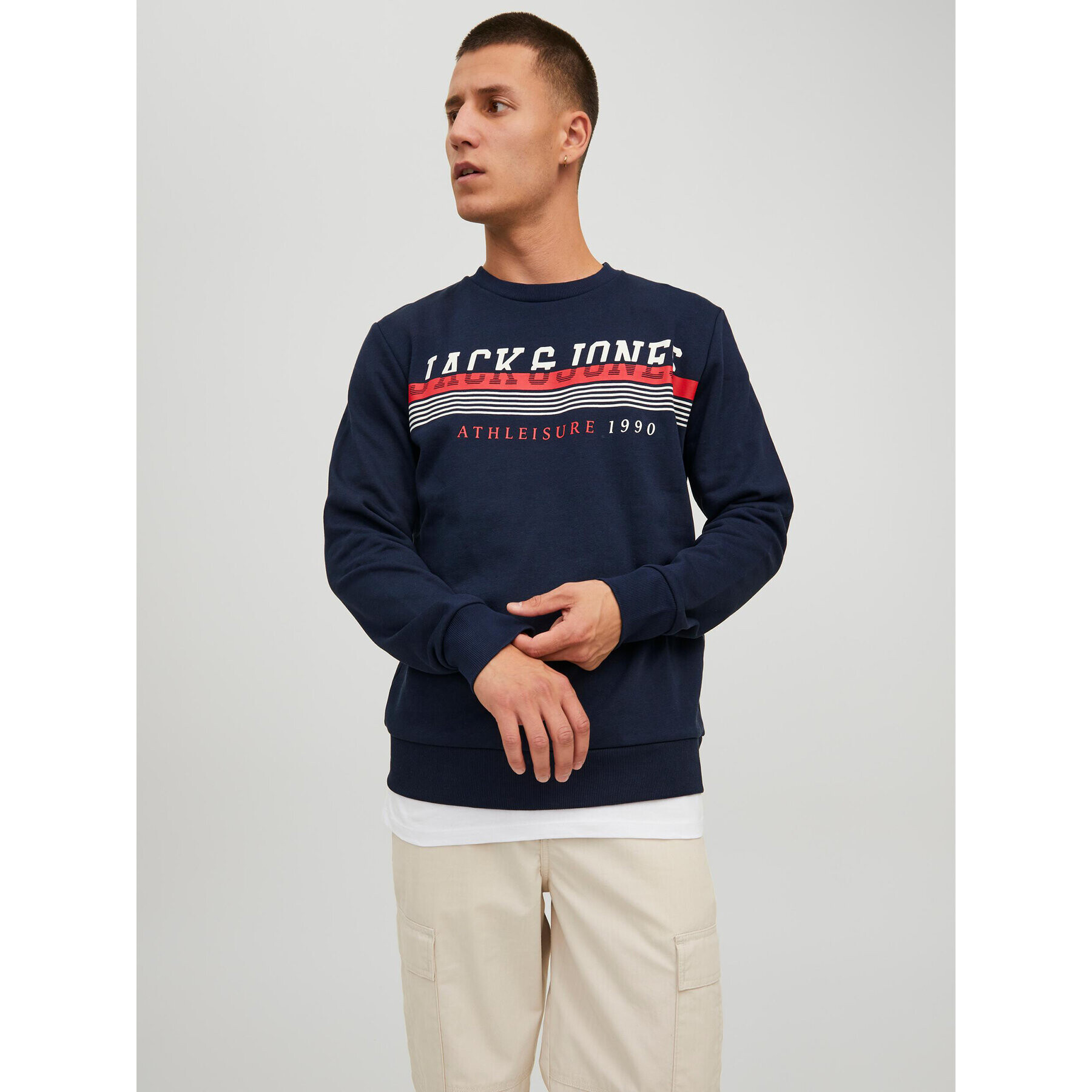 Jack&Jones Bluză Iron 12211538 Bleumarin Regular Fit - Pled.ro