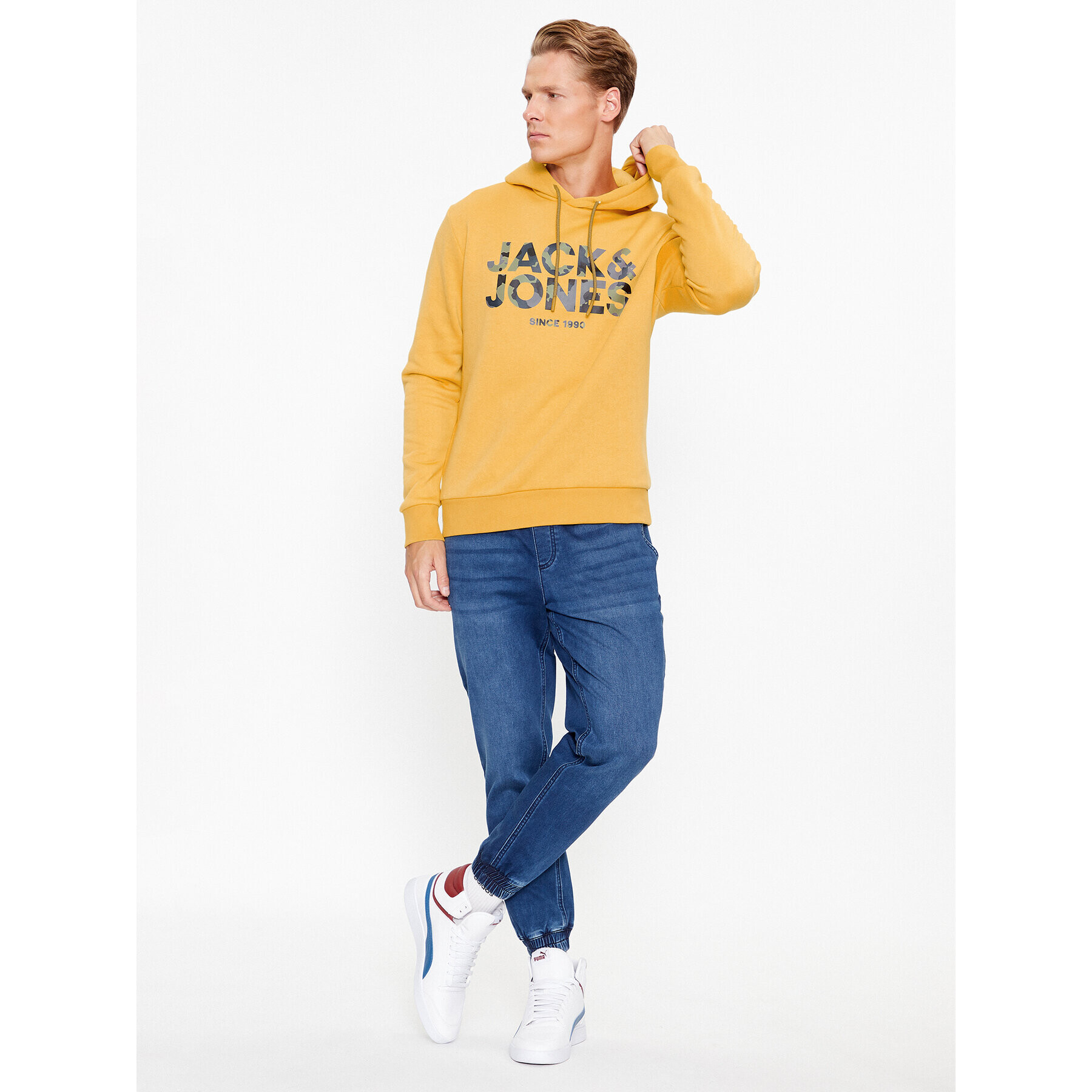 Jack&Jones Bluză James 12235338 Galben Regular Fit - Pled.ro