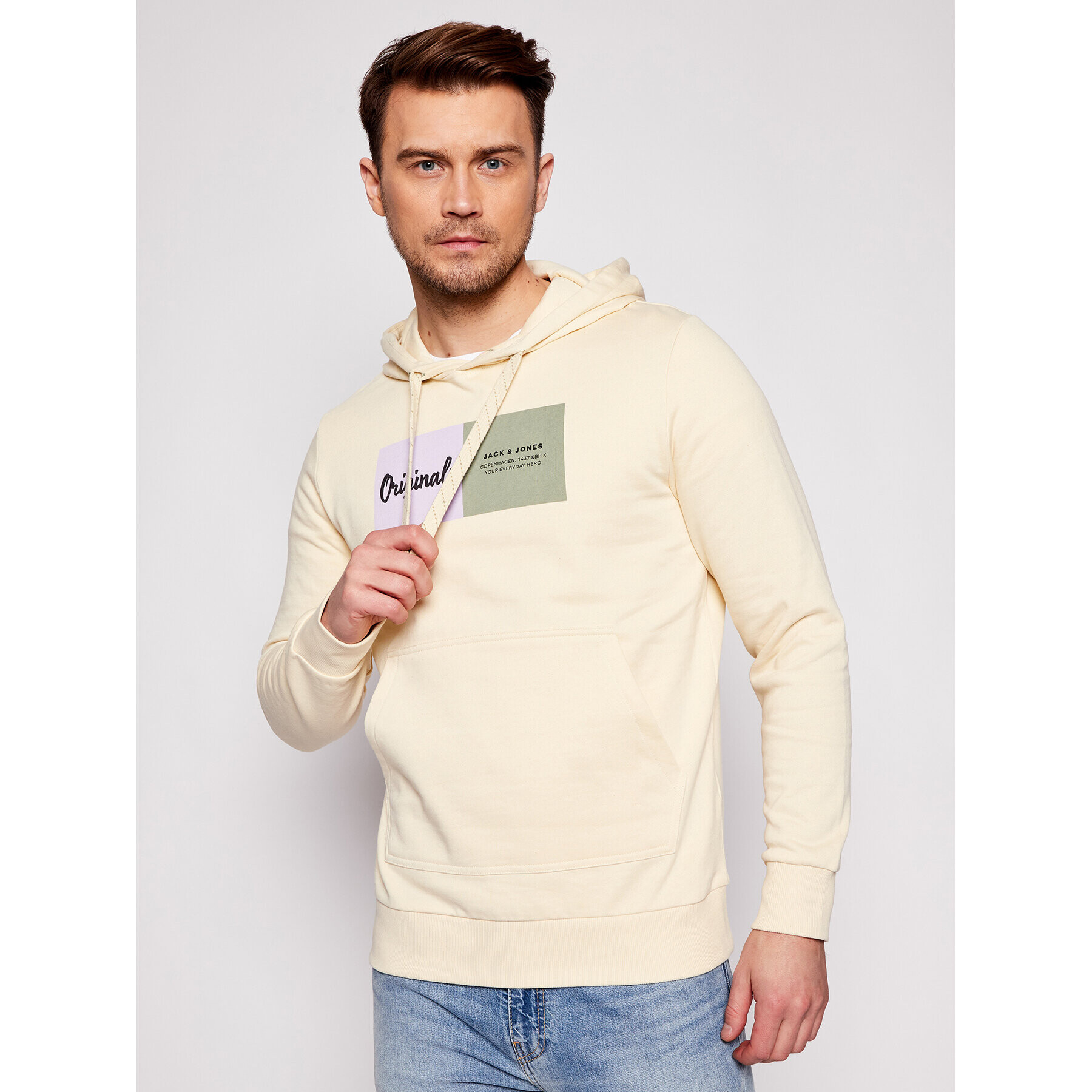 Jack&Jones Bluză Joshuas Sweat 12185697 Galben Regular Fit - Pled.ro