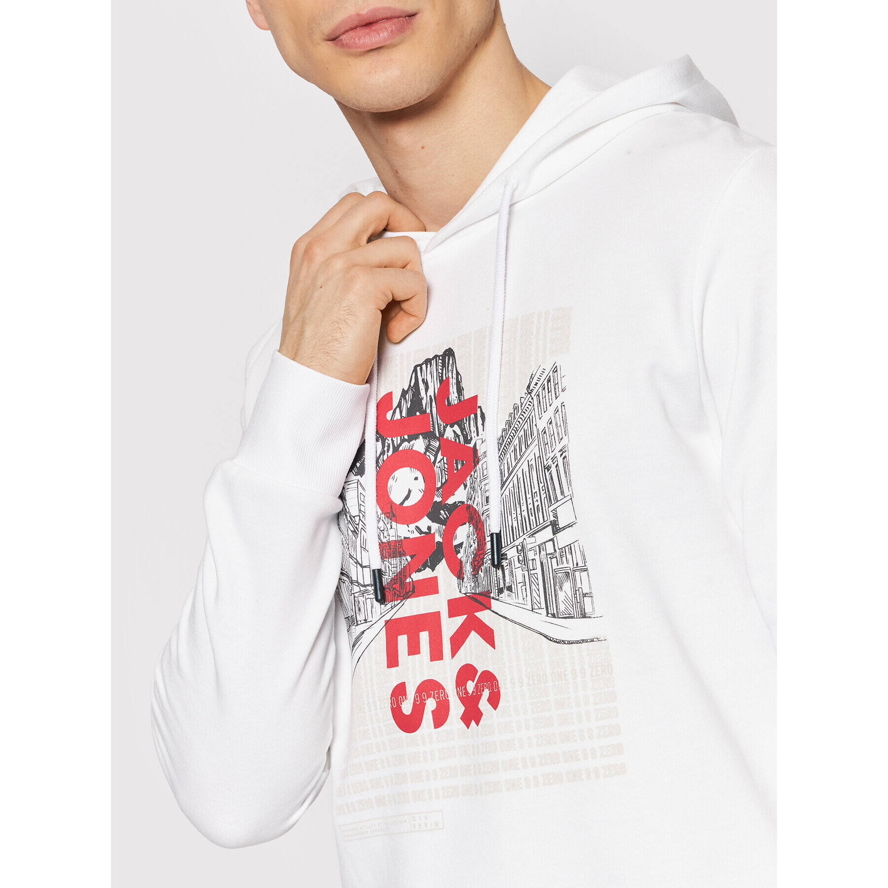 Jack&Jones Bluză Kalf 12202138 Alb Regular Fit - Pled.ro