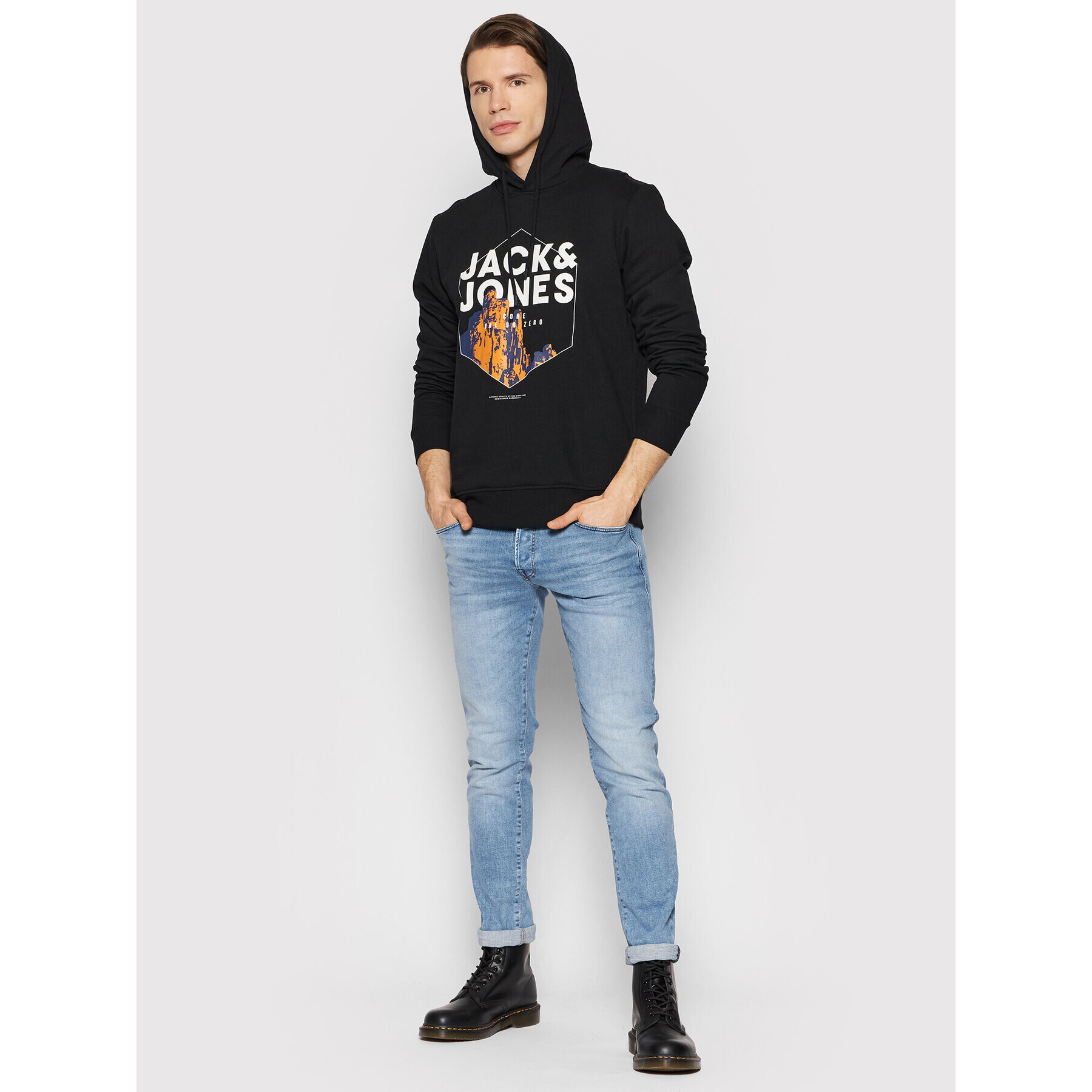 Jack&Jones Bluză Kalf 12202138 Negru Regular Fit - Pled.ro