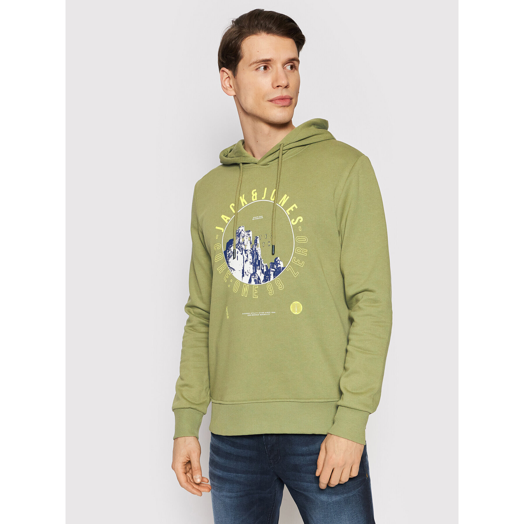 Jack&Jones Bluză Kalf 12202138 Verde Regular Fit - Pled.ro