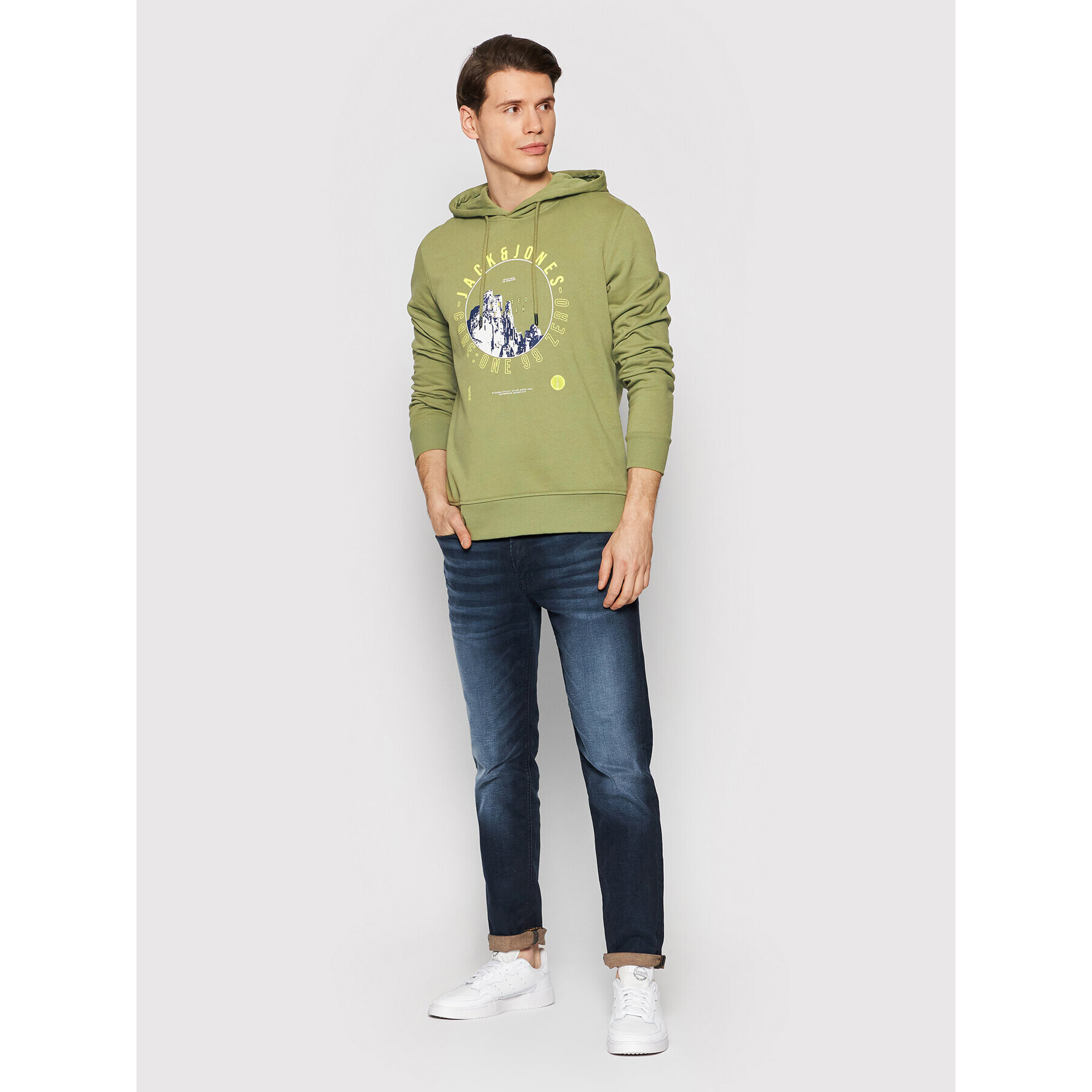 Jack&Jones Bluză Kalf 12202138 Verde Regular Fit - Pled.ro