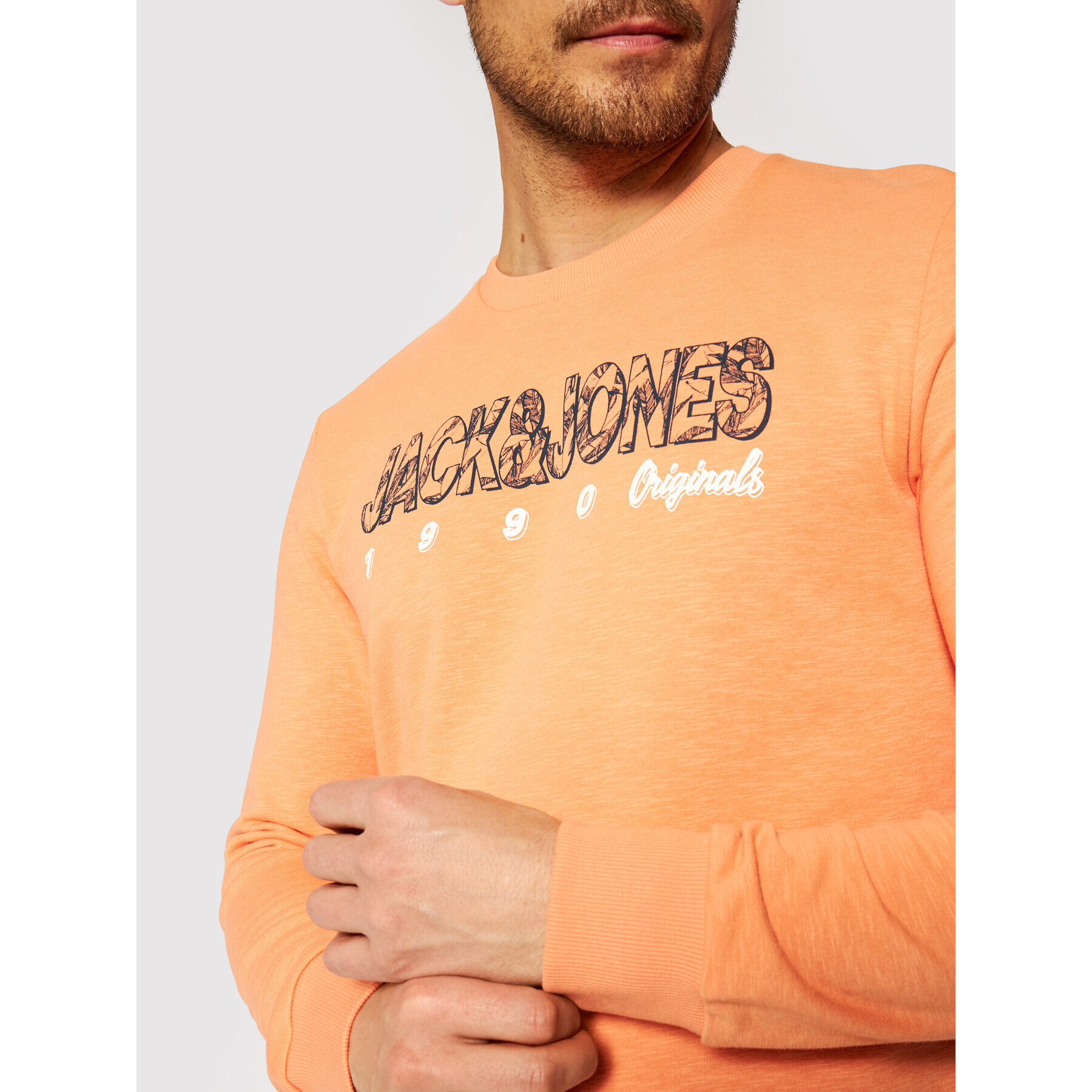 Jack&Jones Bluză Lefo 12185696 Portocaliu Regular Fit - Pled.ro