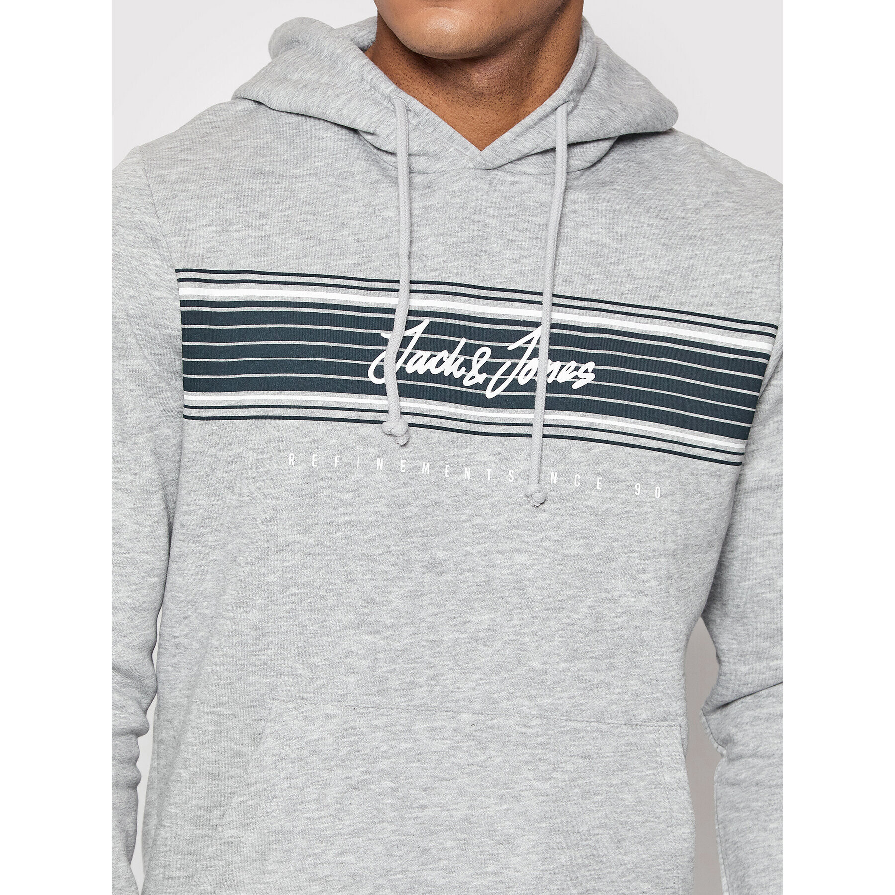 Jack&Jones Bluză Leo 12200768 Gri Regular Fit - Pled.ro