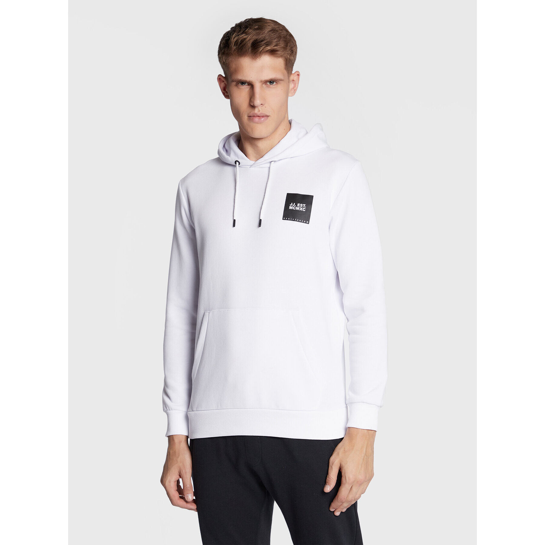 Jack&Jones Bluză Lock 12213245 Alb Regular Fit - Pled.ro