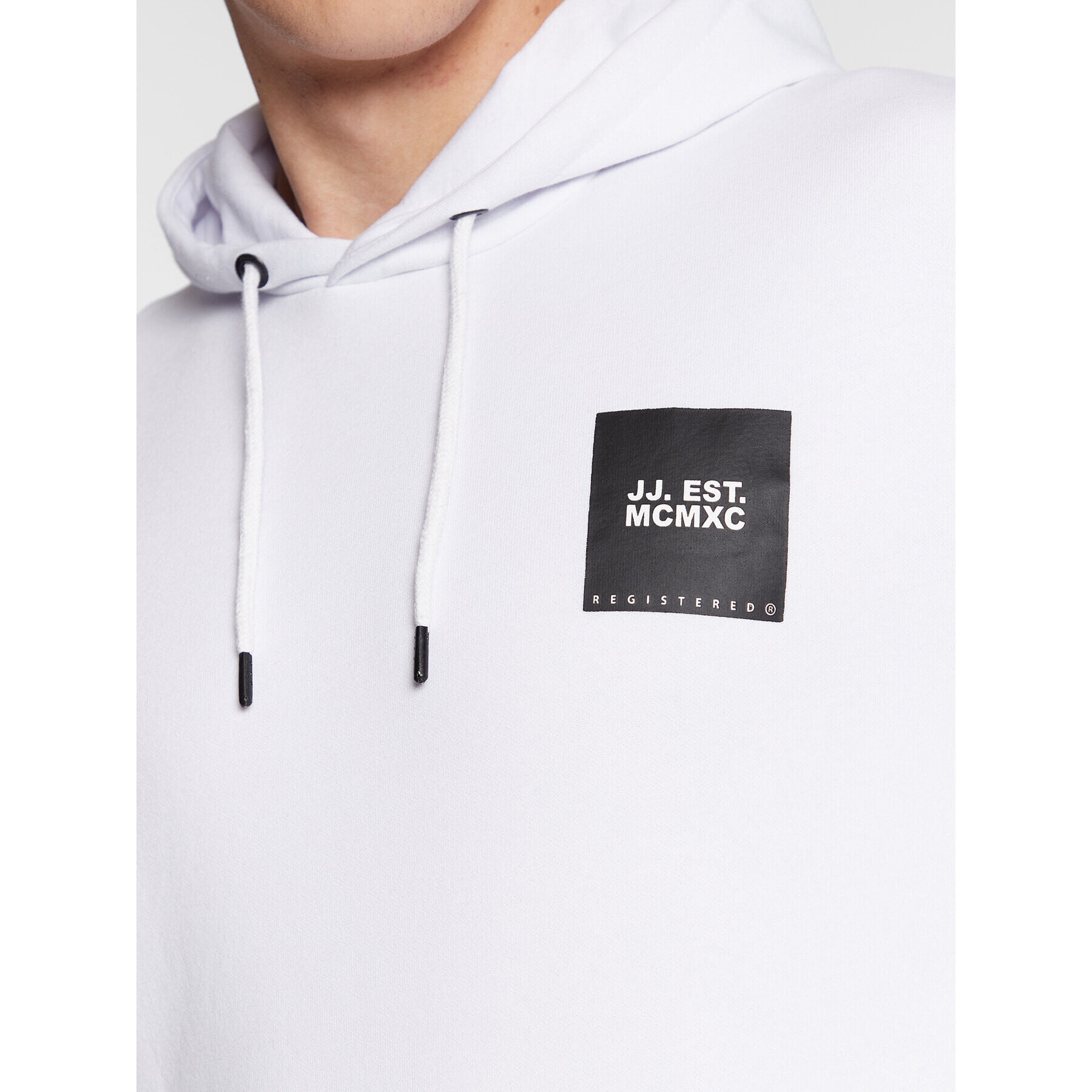 Jack&Jones Bluză Lock 12213245 Alb Regular Fit - Pled.ro