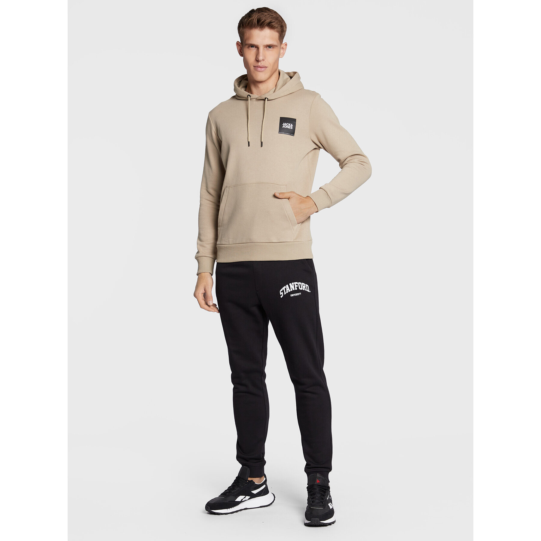 Jack&Jones Bluză Lock 12213245 Bej Regular Fit - Pled.ro