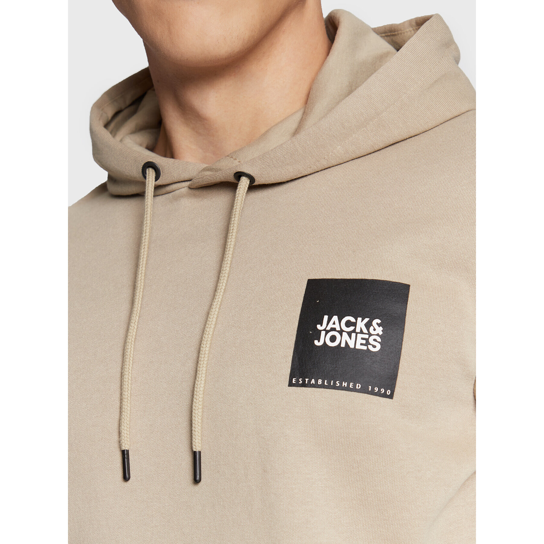 Jack&Jones Bluză Lock 12213245 Bej Regular Fit - Pled.ro