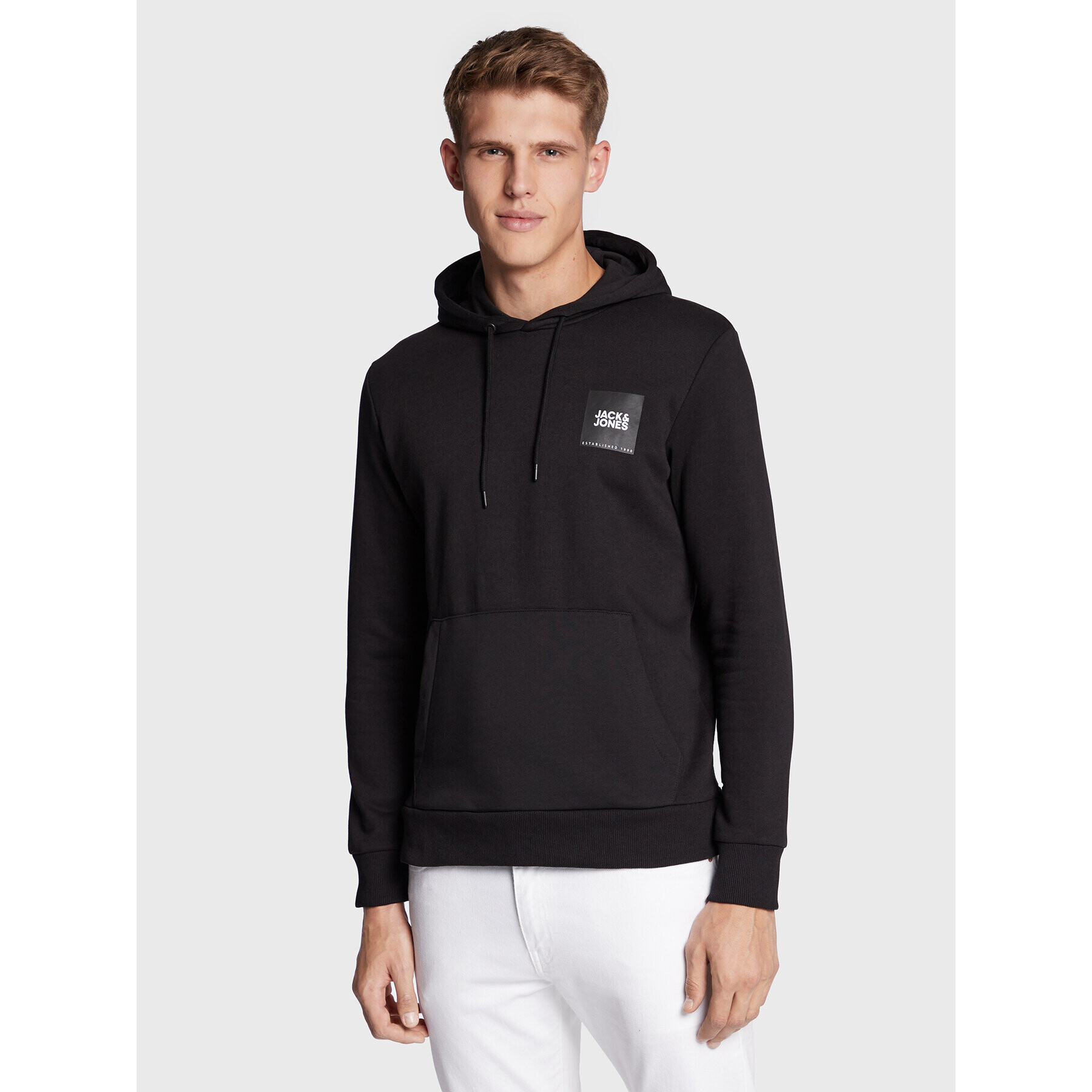 Jack&Jones Bluză Lock 12213245 Negru Regular Fit - Pled.ro