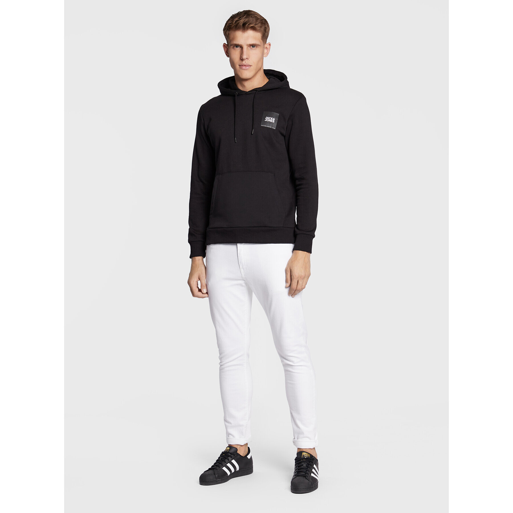 Jack&Jones Bluză Lock 12213245 Negru Regular Fit - Pled.ro