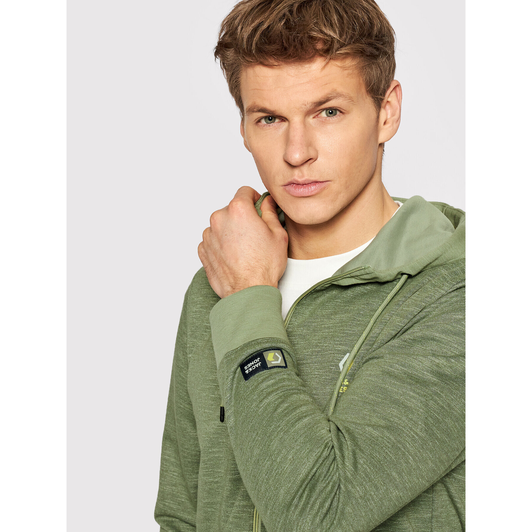 Jack&Jones Bluză Logan 12206340 Verde Regular Fit - Pled.ro