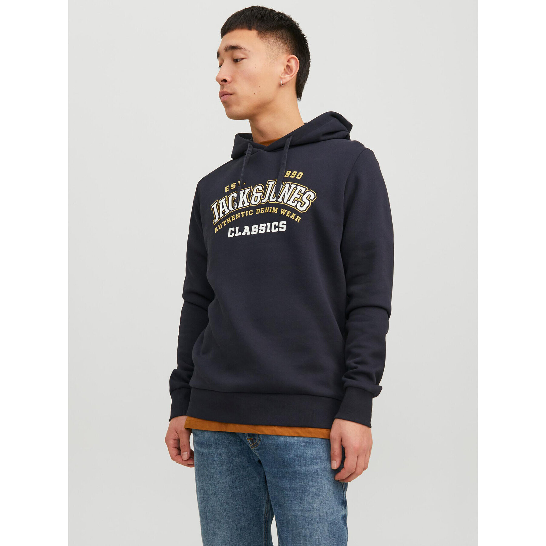 Jack&Jones Bluză Logo 12233597 Bleumarin Standard Fit - Pled.ro