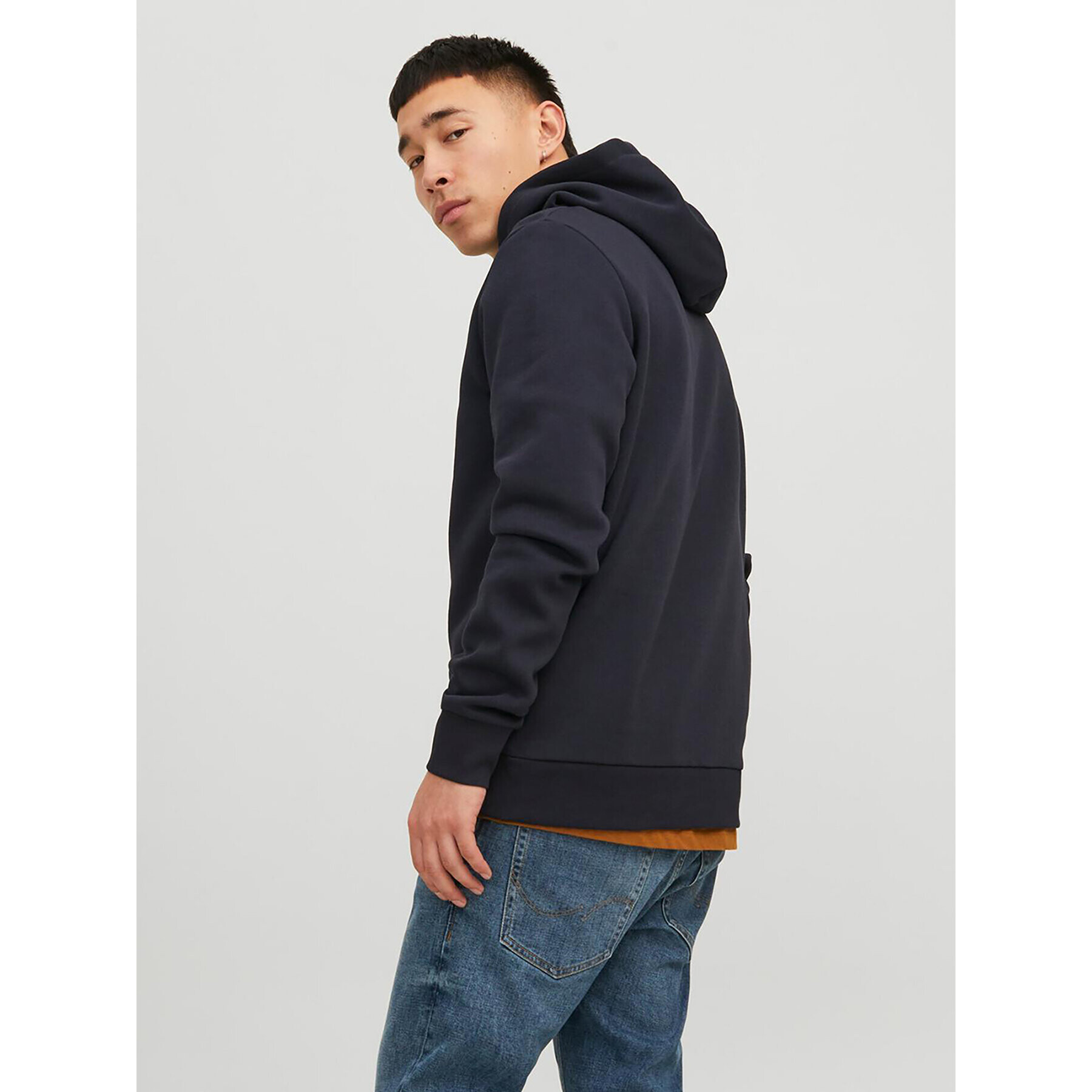 Jack&Jones Bluză Logo 12233597 Bleumarin Standard Fit - Pled.ro