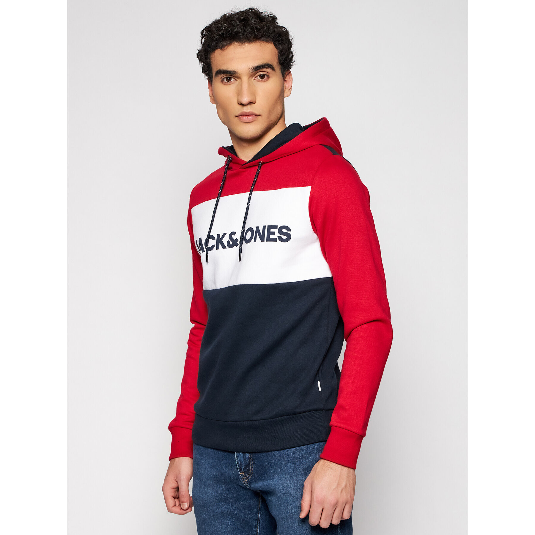 Jack&Jones Bluză Logo Blocking 12172344 Colorat Regular Fit - Pled.ro