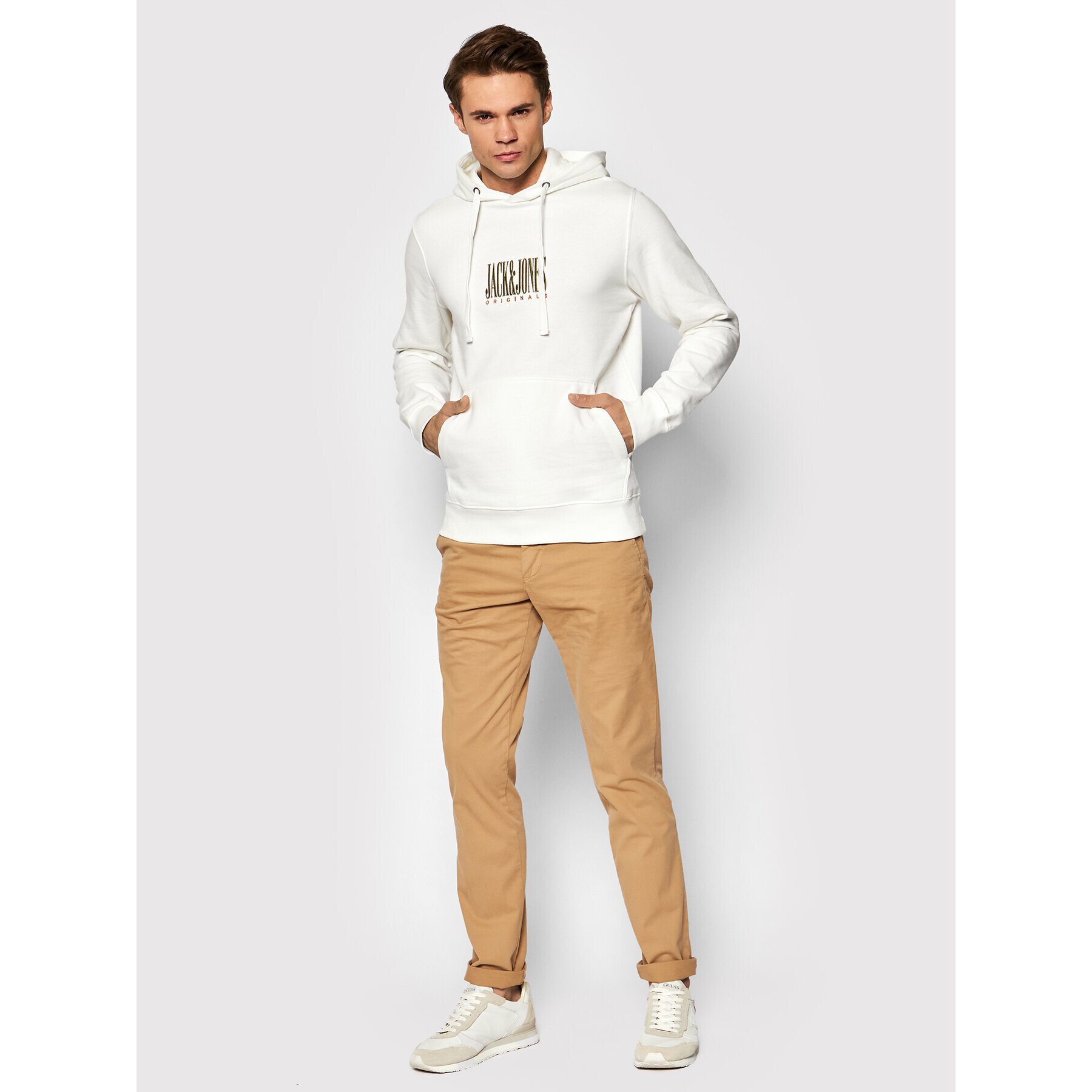 Jack&Jones Bluză Nostalgia 12198007 Alb Regular Fit - Pled.ro