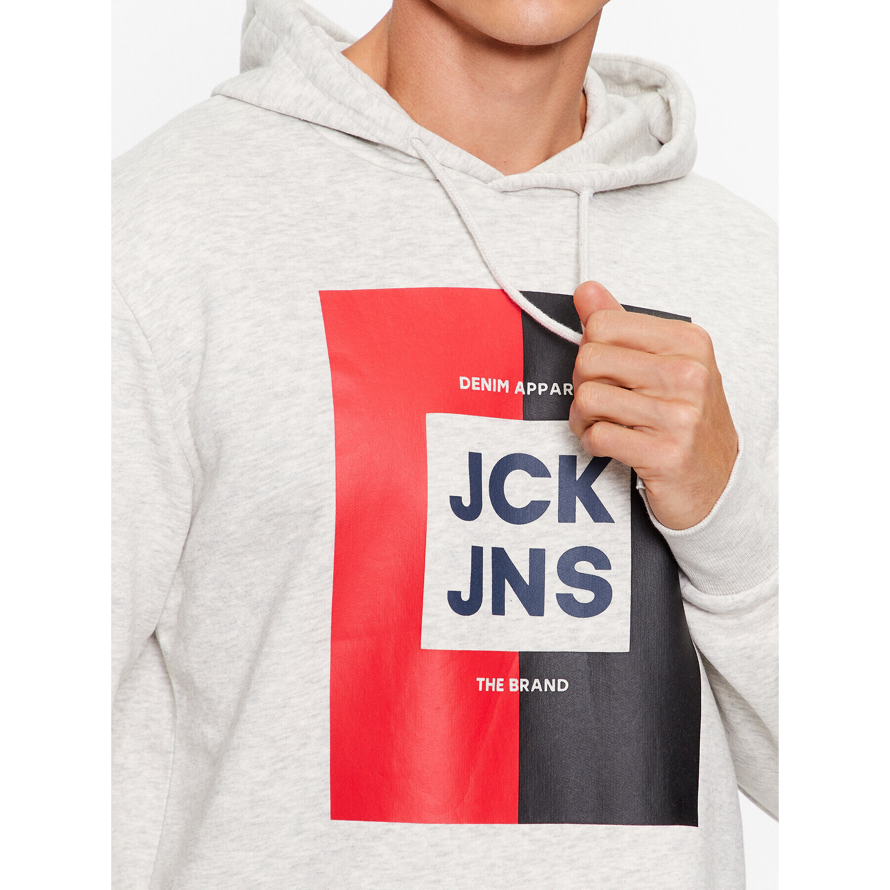 Jack&Jones Bluză Oscar 12235248 Gri Regular Fit - Pled.ro