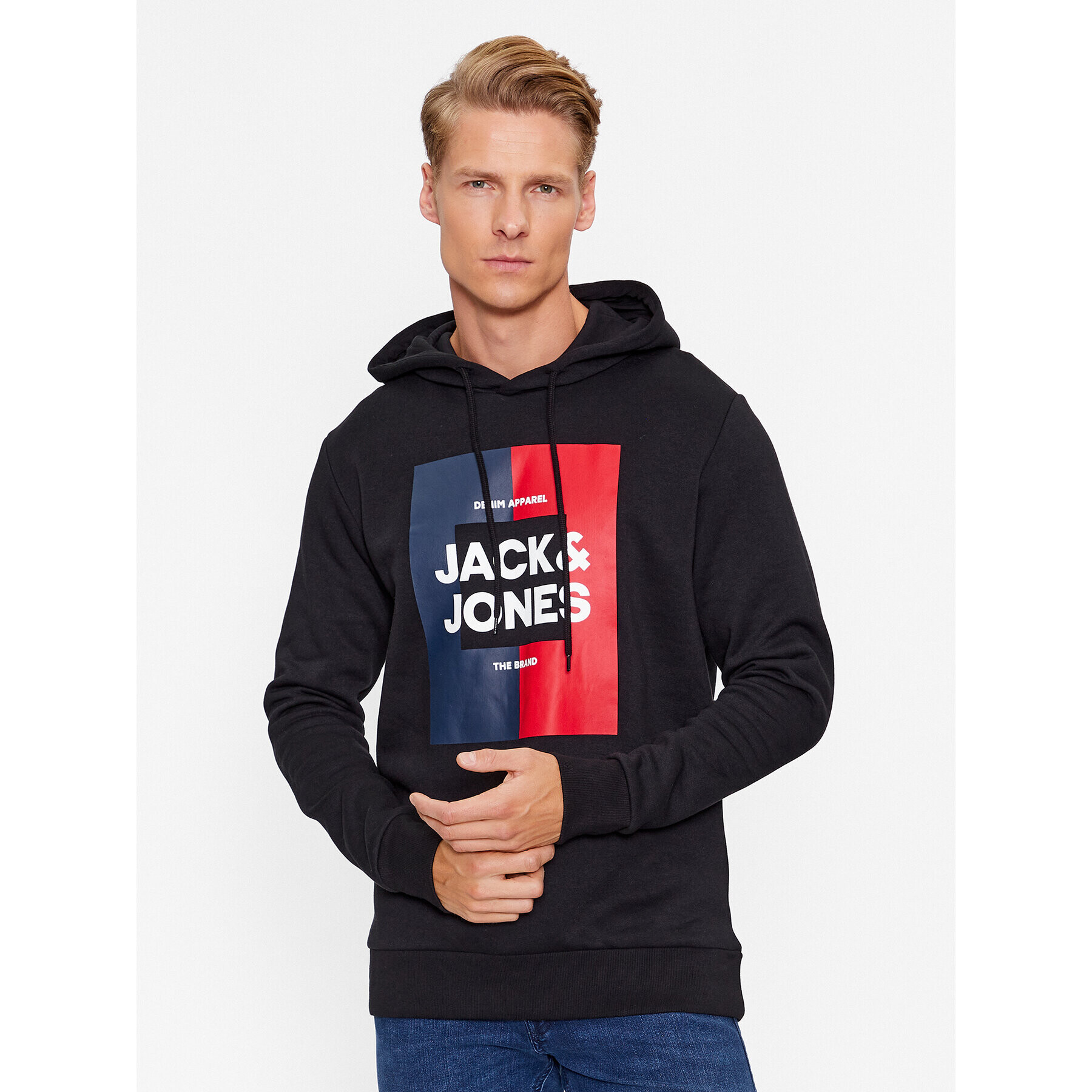 Jack&Jones Bluză Oscar 12235248 Negru Regular Fit - Pled.ro