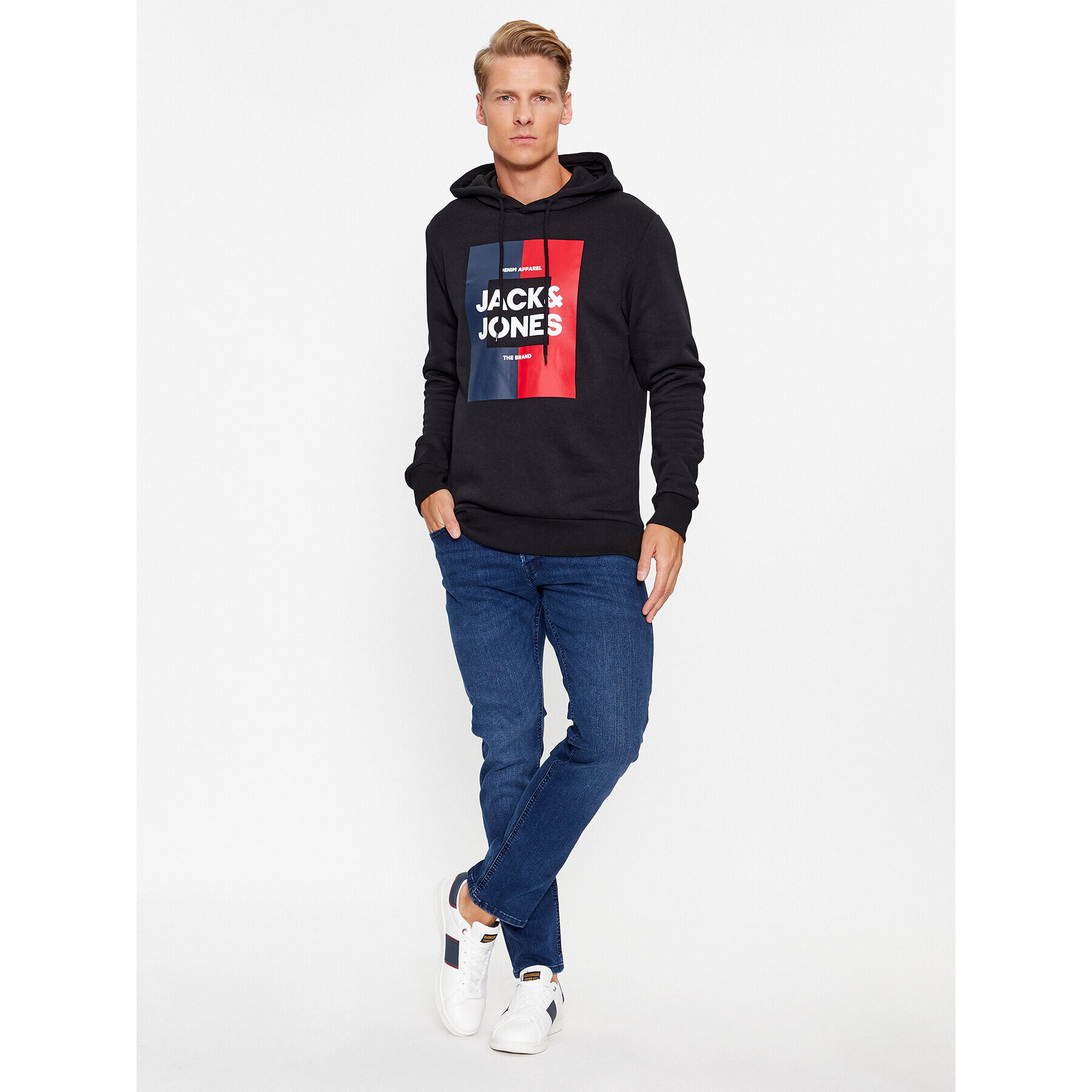 Jack&Jones Bluză Oscar 12235248 Negru Regular Fit - Pled.ro