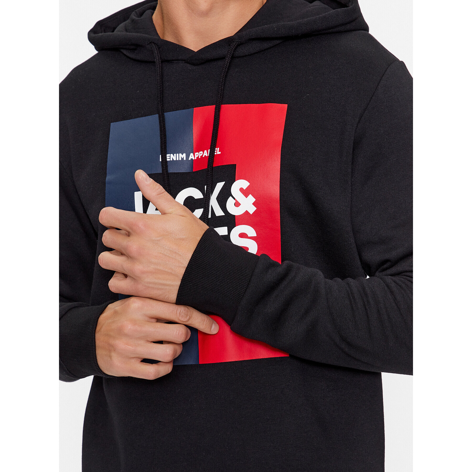 Jack&Jones Bluză Oscar 12235248 Negru Regular Fit - Pled.ro