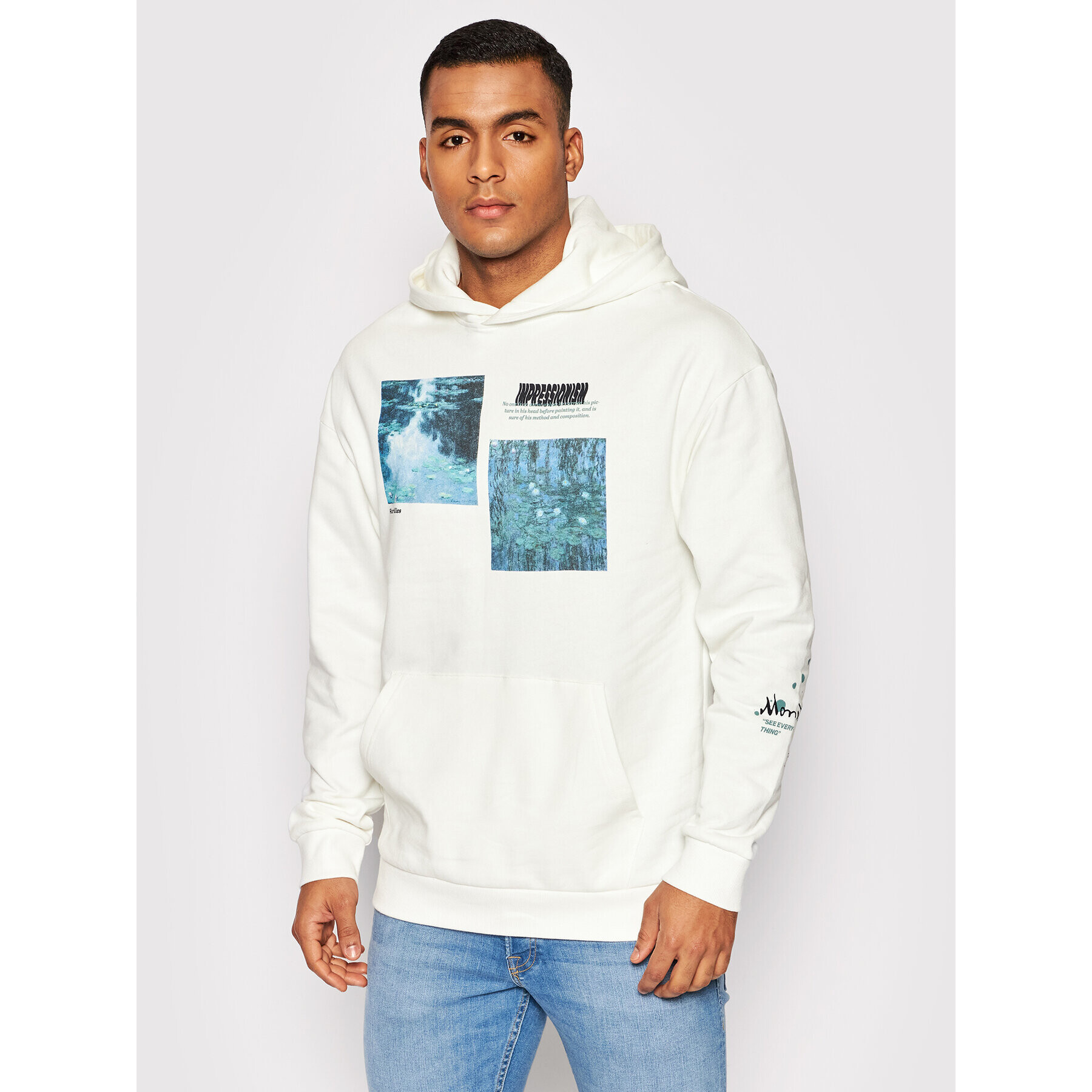 Jack&Jones Bluză Pioneer 12198344 Alb Loose Fit - Pled.ro