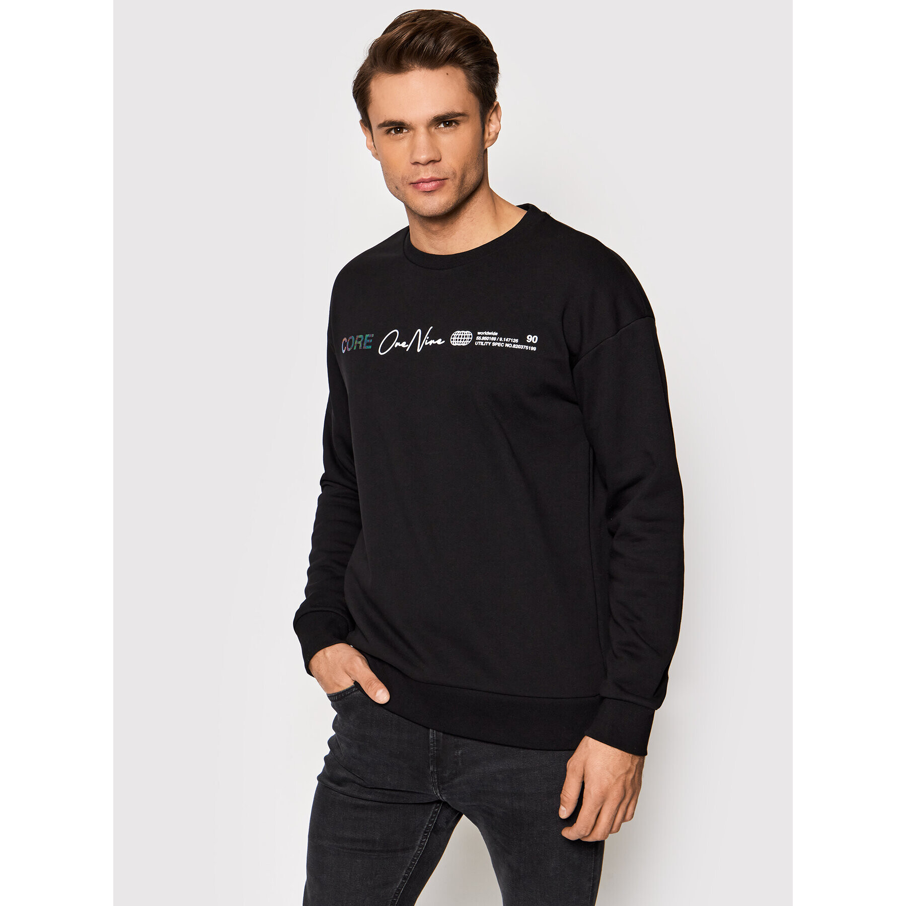 Jack&Jones Bluză Playlist 12200660 Negru Relaxed Fit - Pled.ro