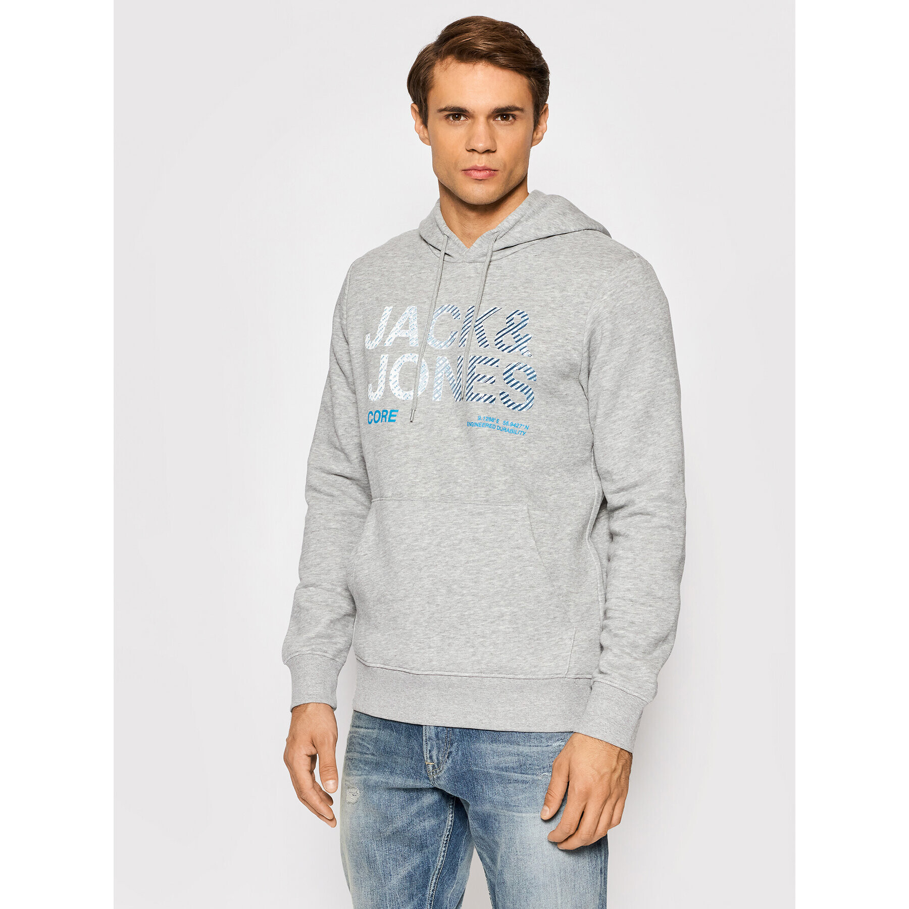 Jack&Jones Bluză Poky 12193010 Gri Regular Fit - Pled.ro