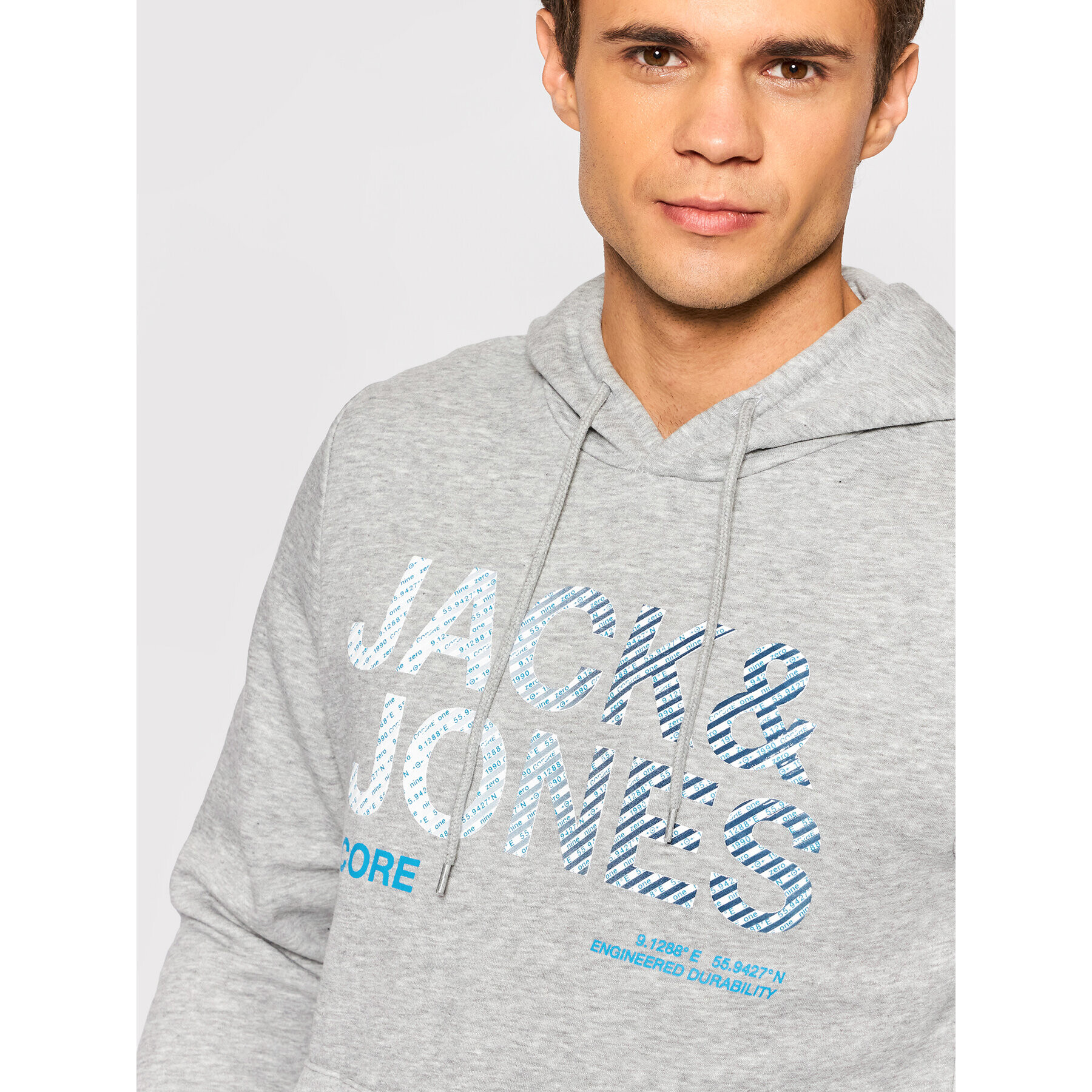 Jack&Jones Bluză Poky 12193010 Gri Regular Fit - Pled.ro