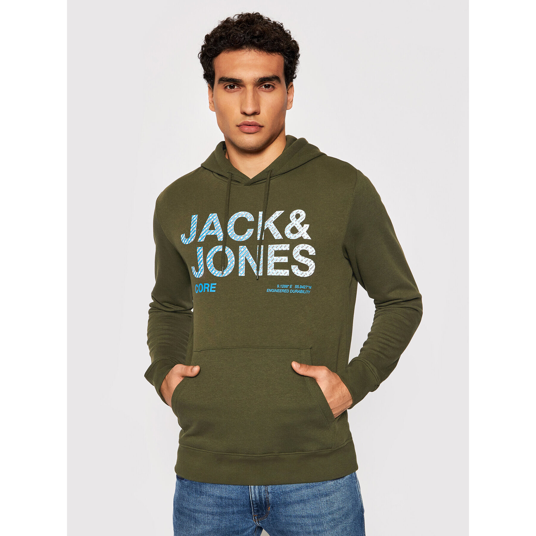 Jack&Jones Bluză Poky 12193010 Verde Regular Fit - Pled.ro