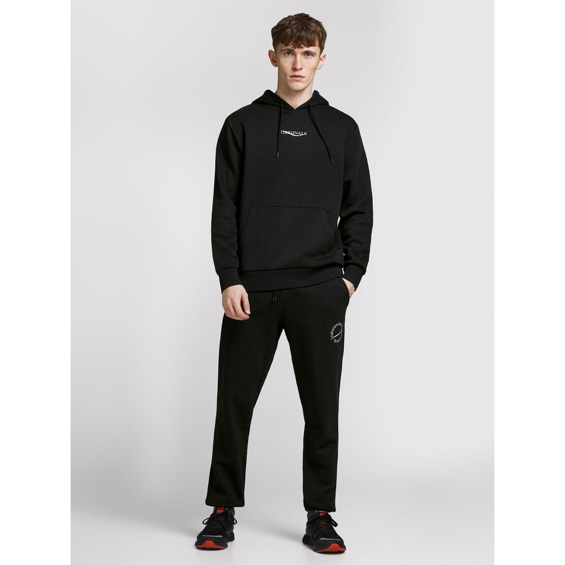 Jack&Jones Bluză Relias 12195574 Negru Oversize - Pled.ro