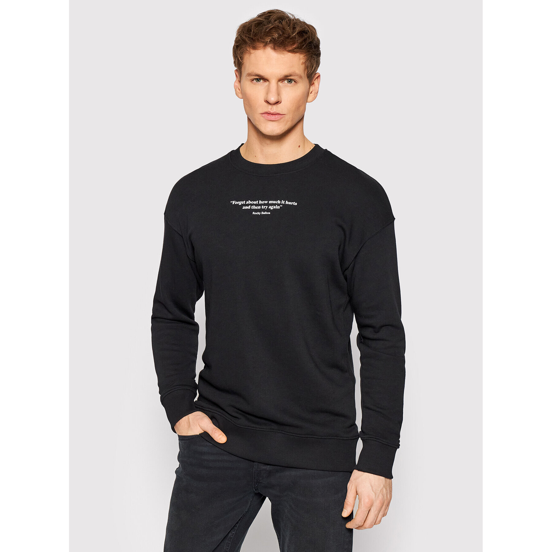 Jack&Jones Bluză Rocky 12205832 Negru Relaxed Fit - Pled.ro