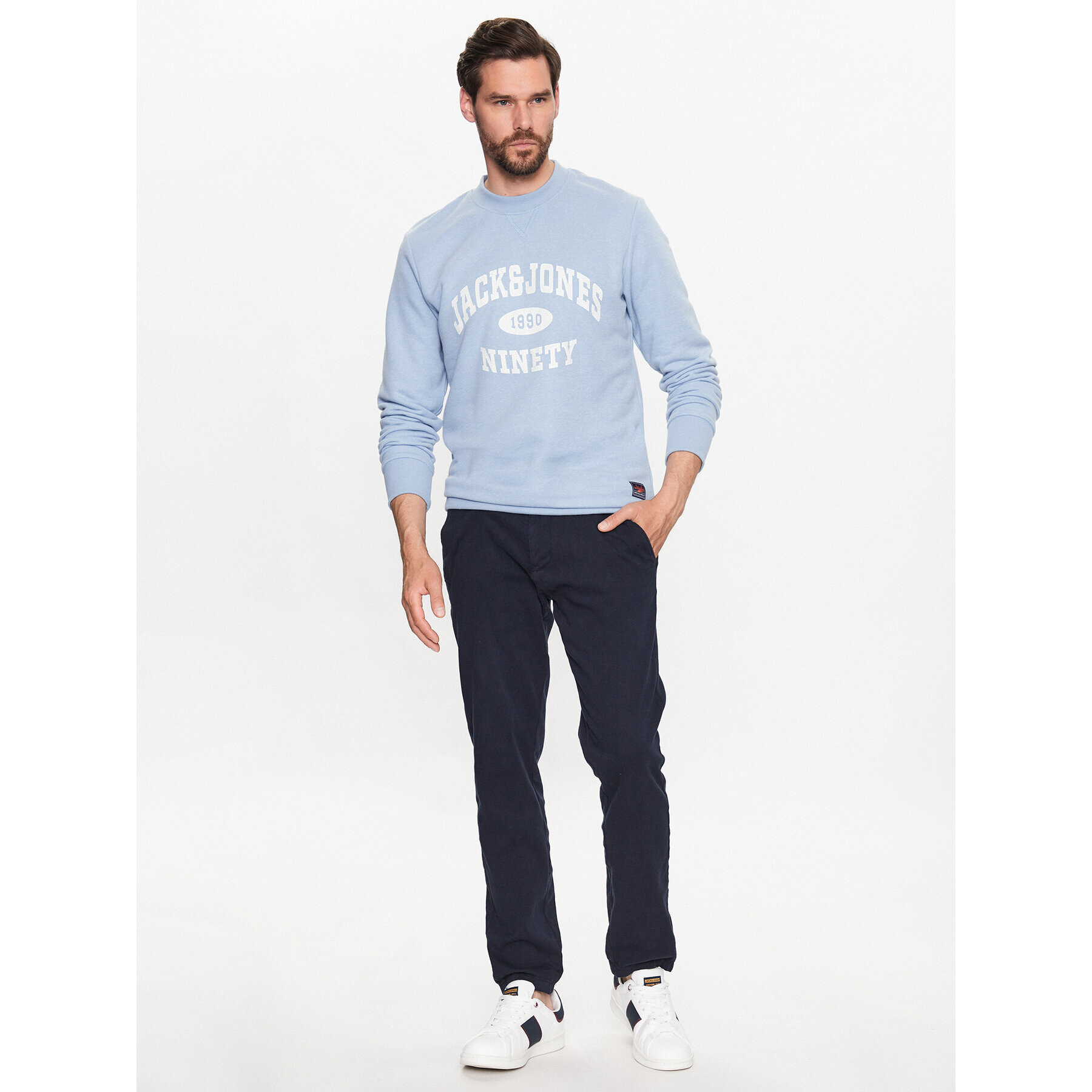 Jack&Jones Bluză Roger 12229149 Albastru Standard Fit - Pled.ro