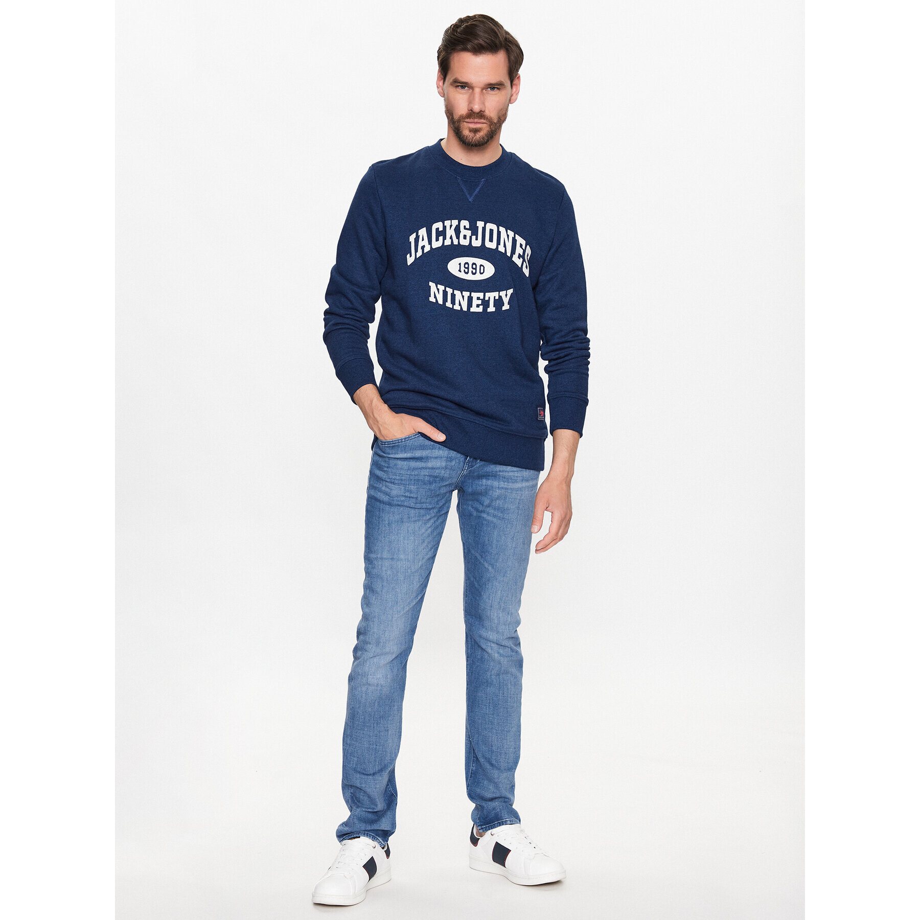 Jack&Jones Bluză Roger 12229149 Bleumarin Standard Fit - Pled.ro