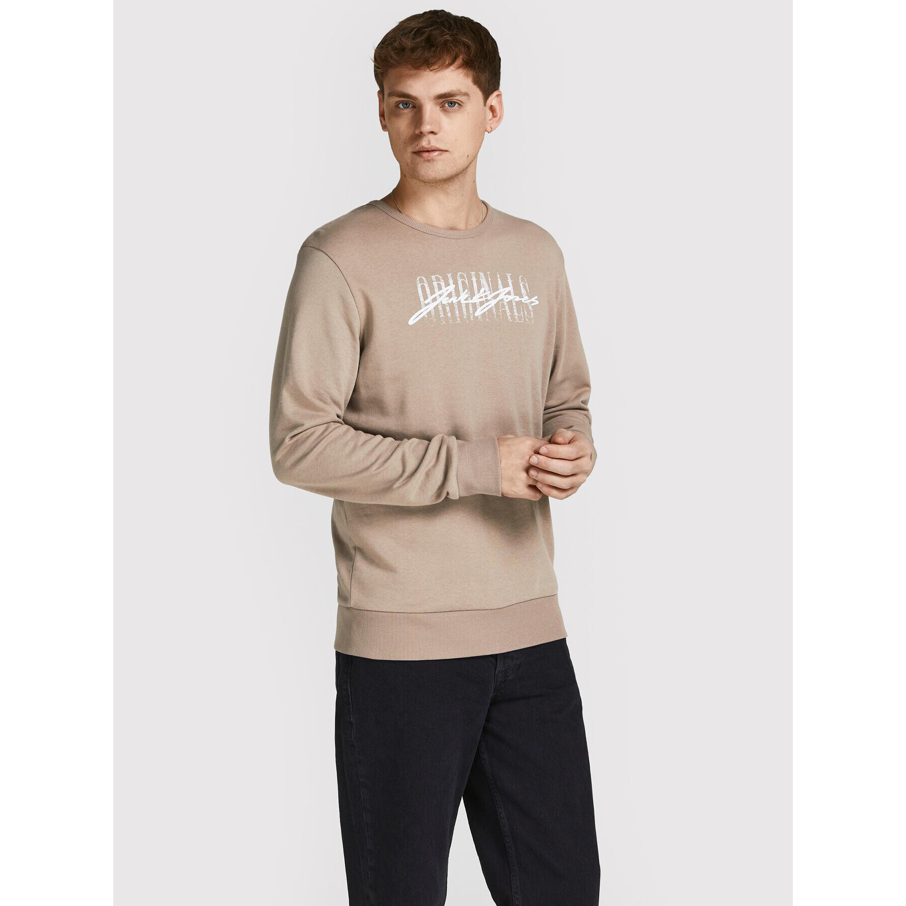 Jack&Jones Bluză Script 12205812 Maro Regular Fit - Pled.ro