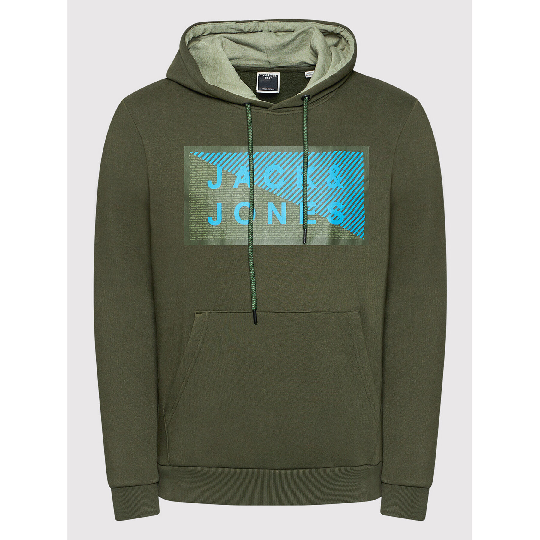 Jack&Jones Bluză Shawn 12195903 Verde Regular Fit - Pled.ro