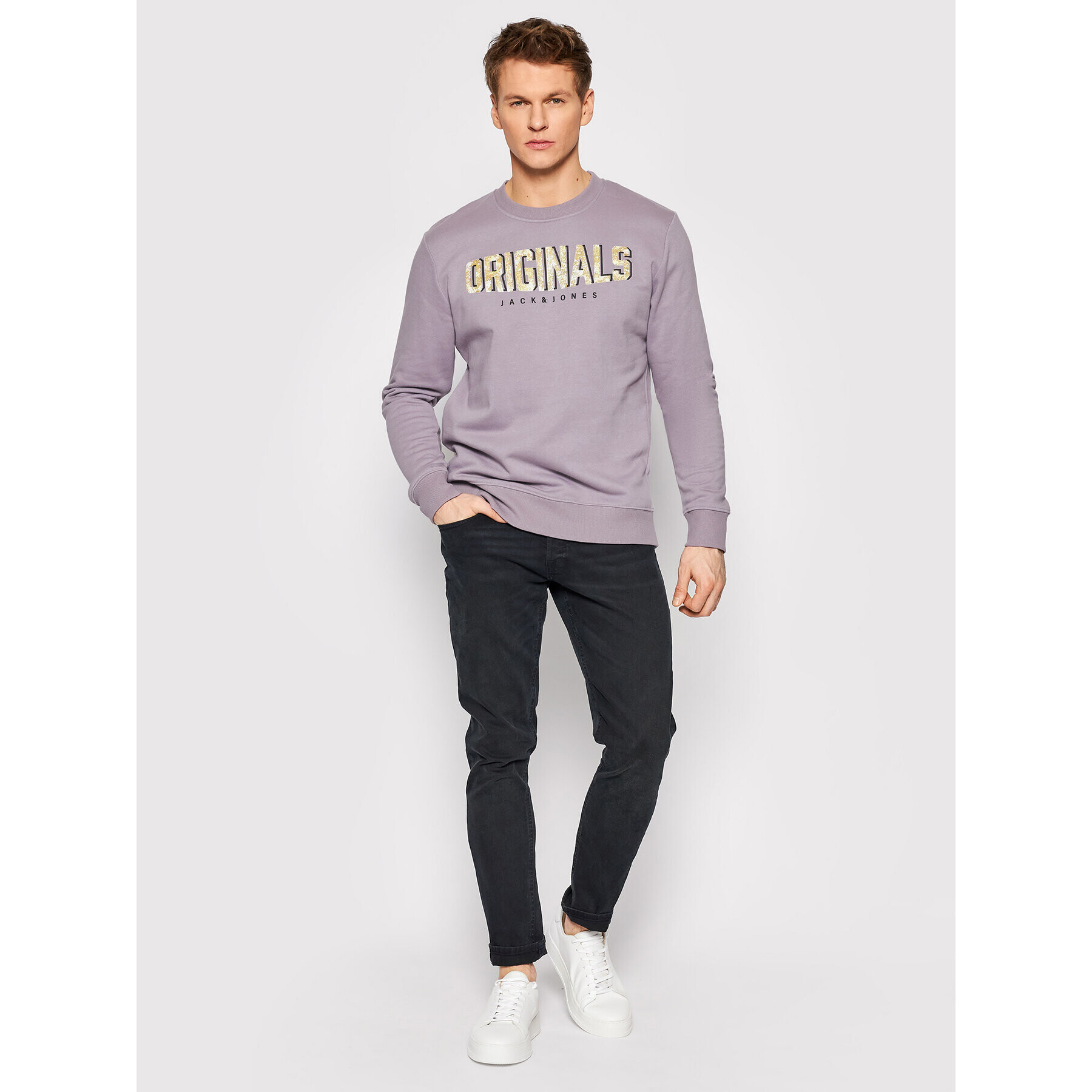 Jack&Jones Bluză Sprays 12205190 Violet Regular Fit - Pled.ro