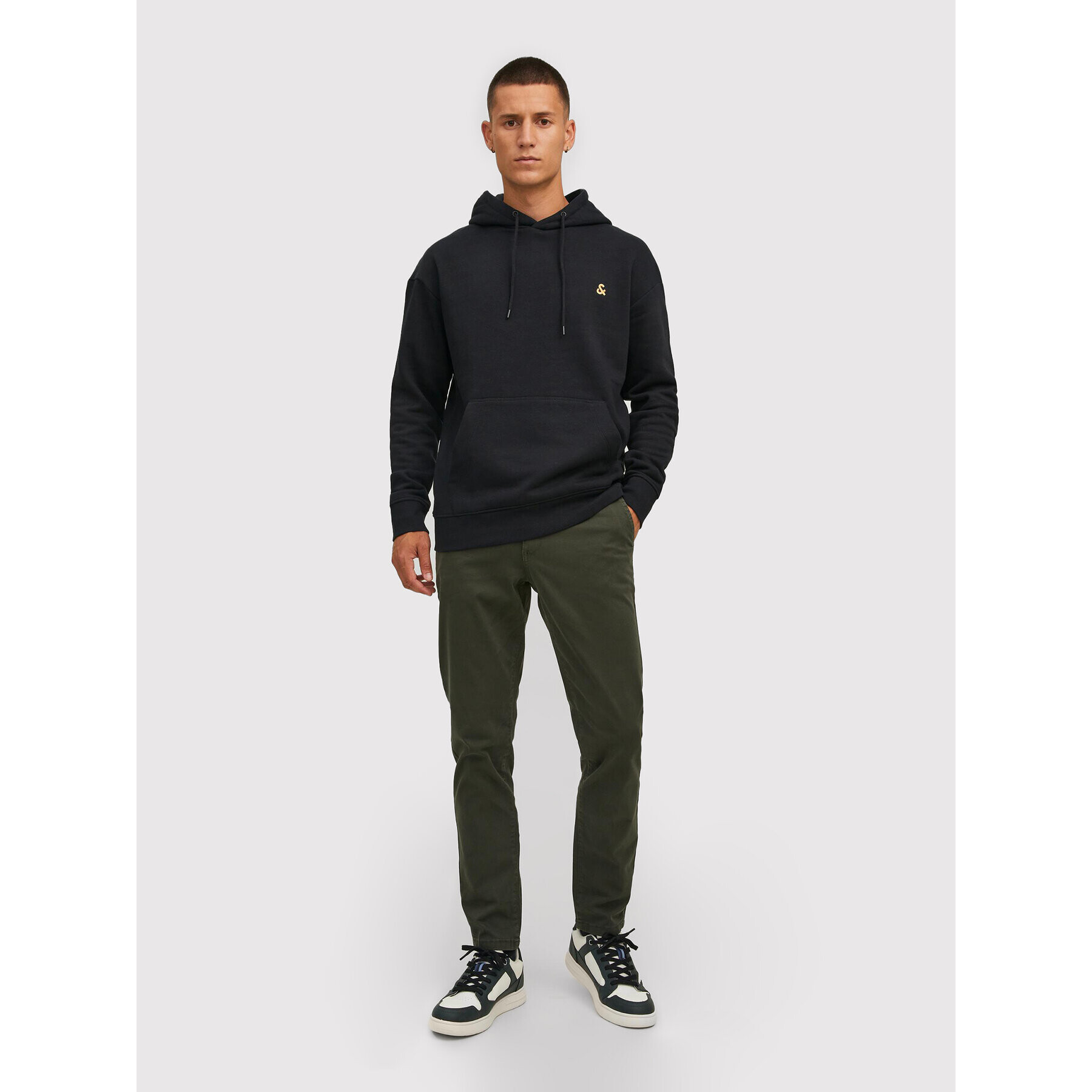 Jack&Jones Bluză Star 12212404 Negru Regular Fit - Pled.ro