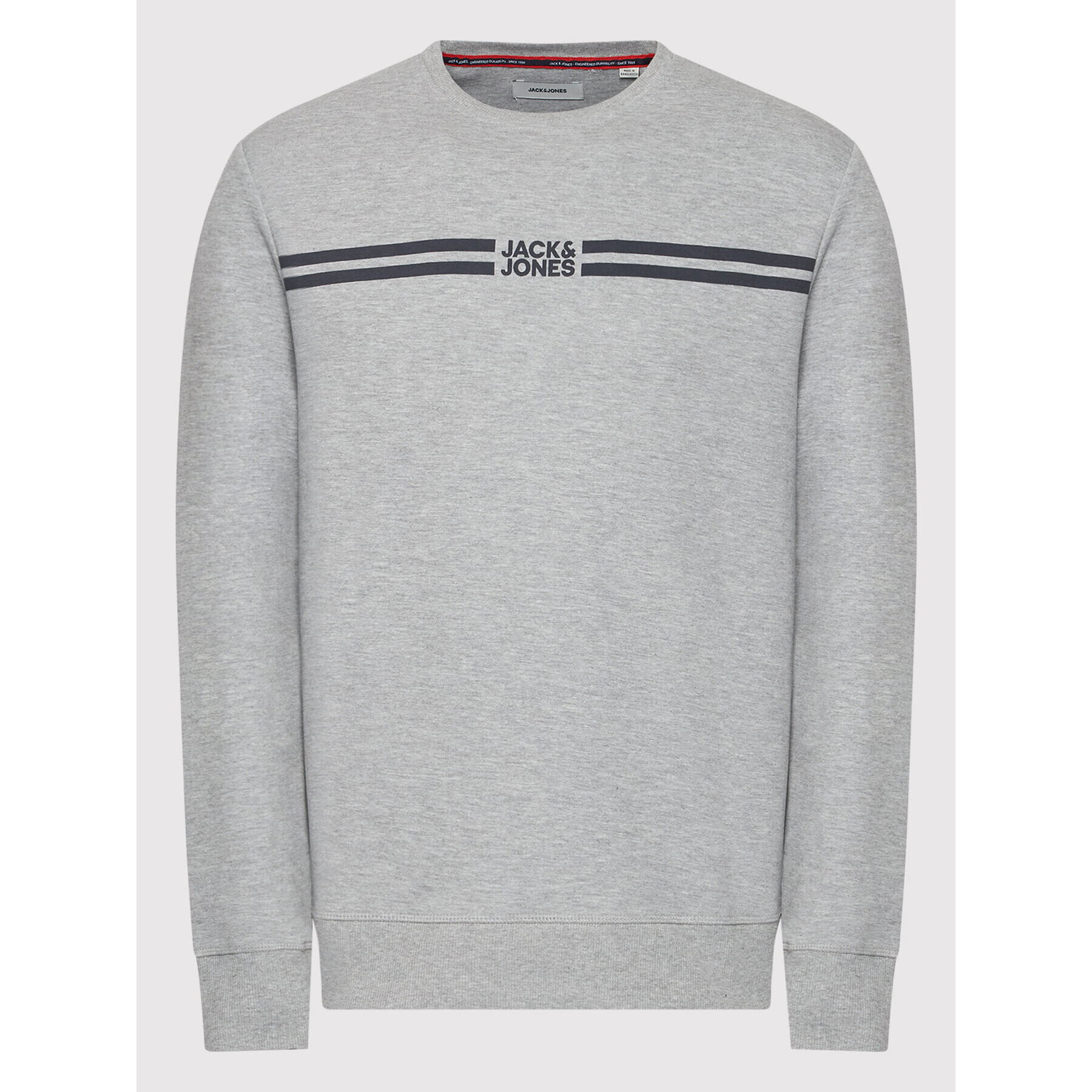 Jack&Jones Bluză Steve 12200658 Gri Regular Fit - Pled.ro