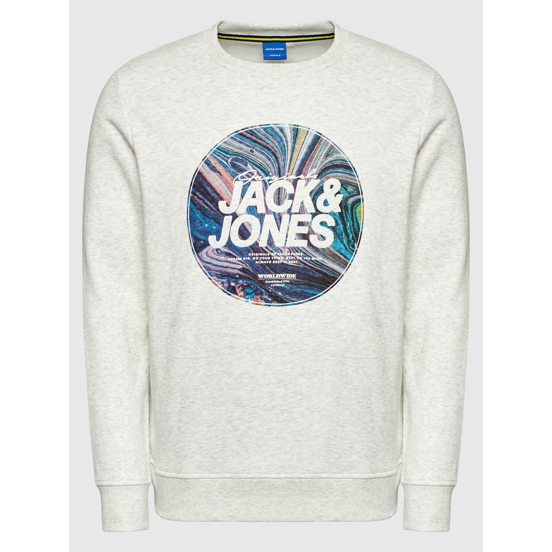 Jack&Jones Bluză Swirl 12194071 Gri Standard Fit - Pled.ro