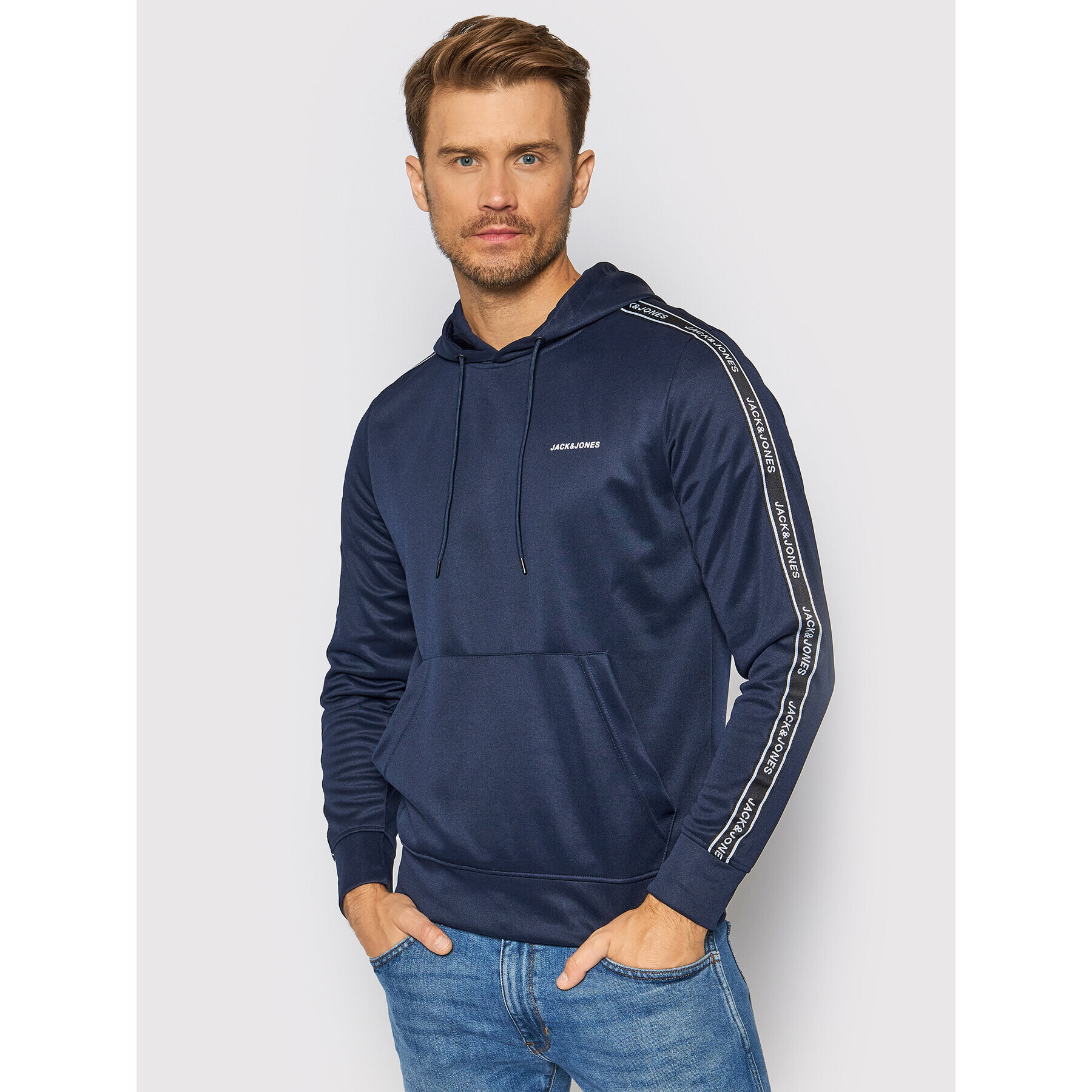 Jack&Jones Bluză Taping 2192286 Bleumarin Regular Fit - Pled.ro